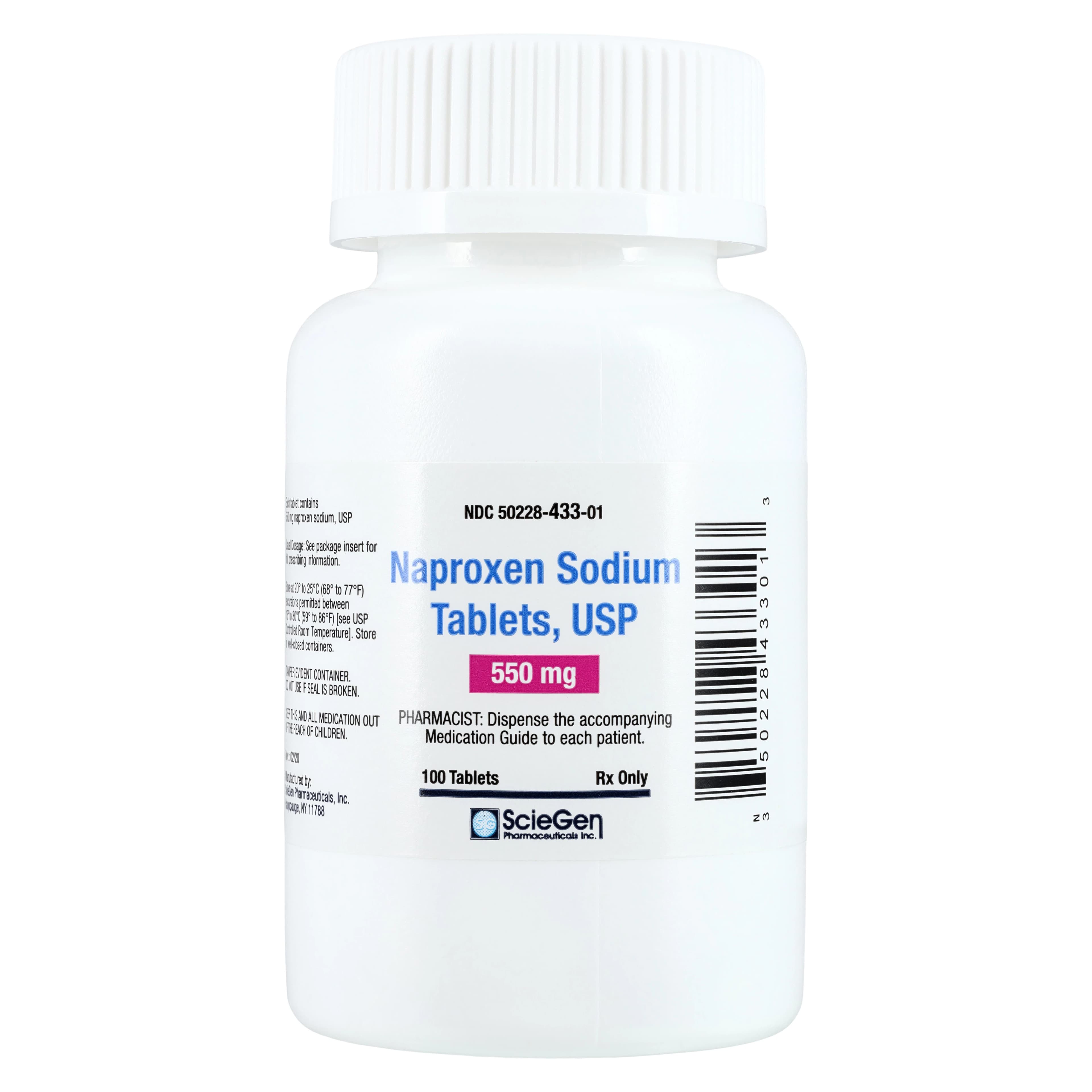 Naproxen Sodium Tablets, 550mg, 100/Bottle - Naproxen Sodium Tablets - Image 1