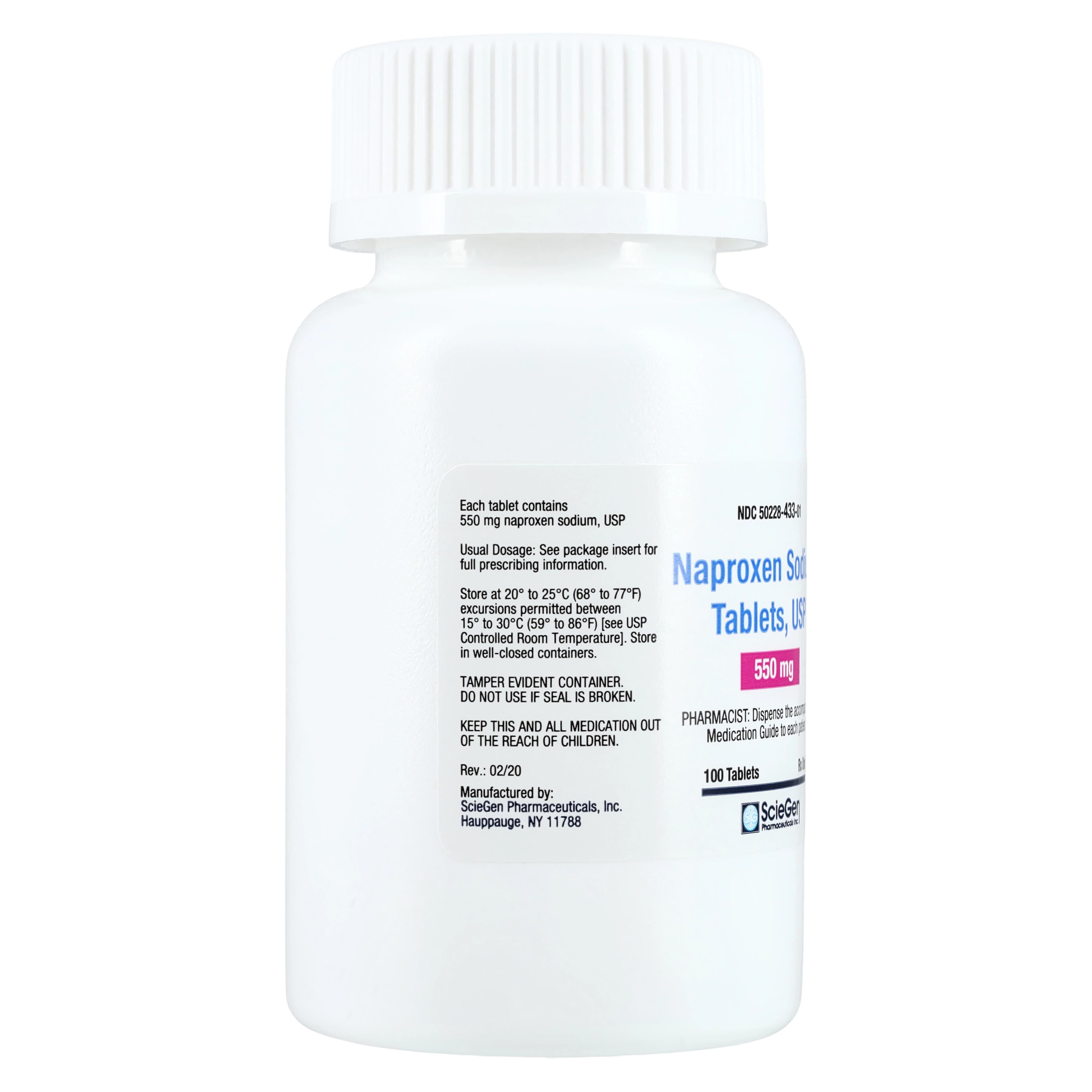 Naproxen Sodium Tablets, 550mg, 100/Bottle thumbnail 2
