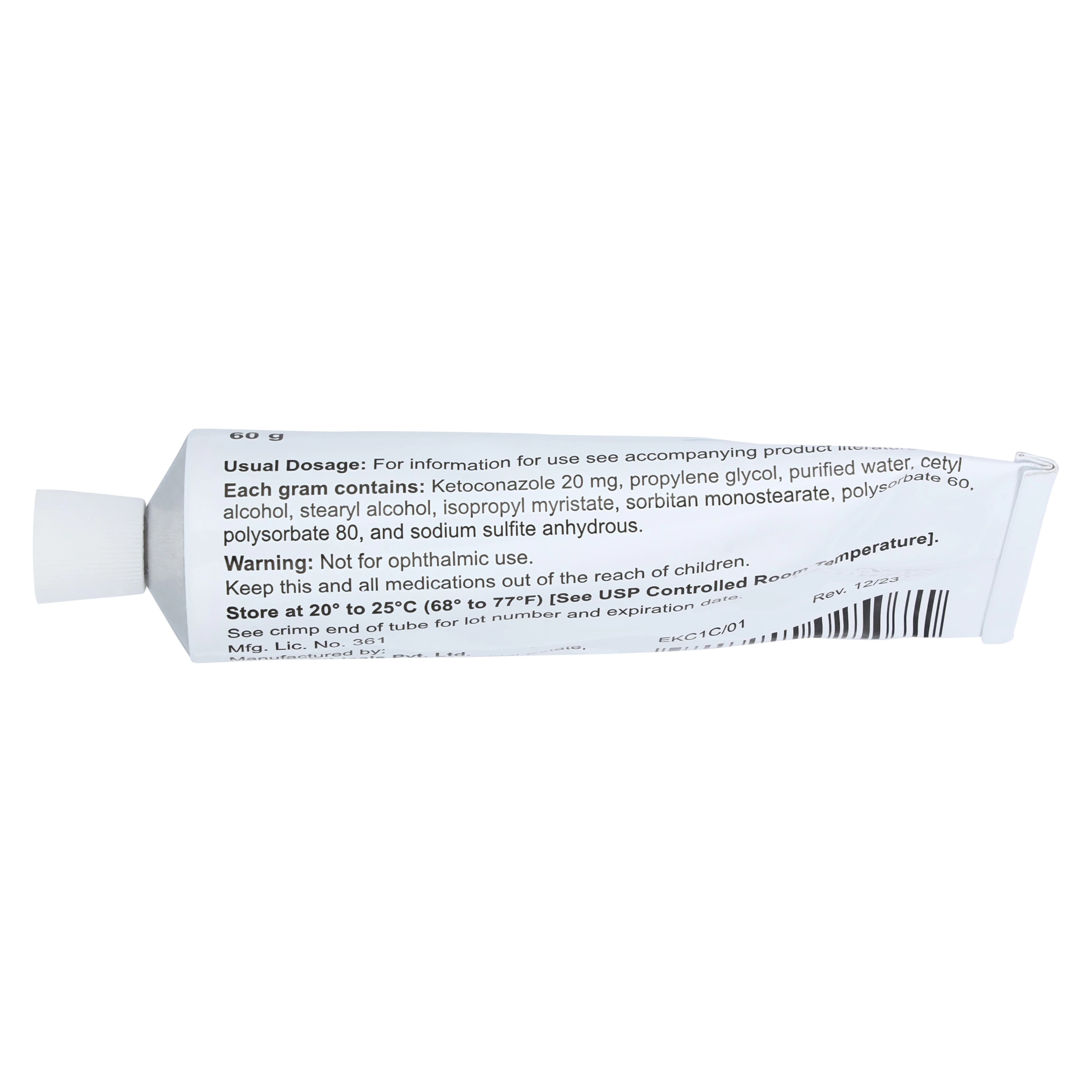 Ketoconazole Cream 2%, 60g Tube, Encube Ethicals Inc thumbnail 3