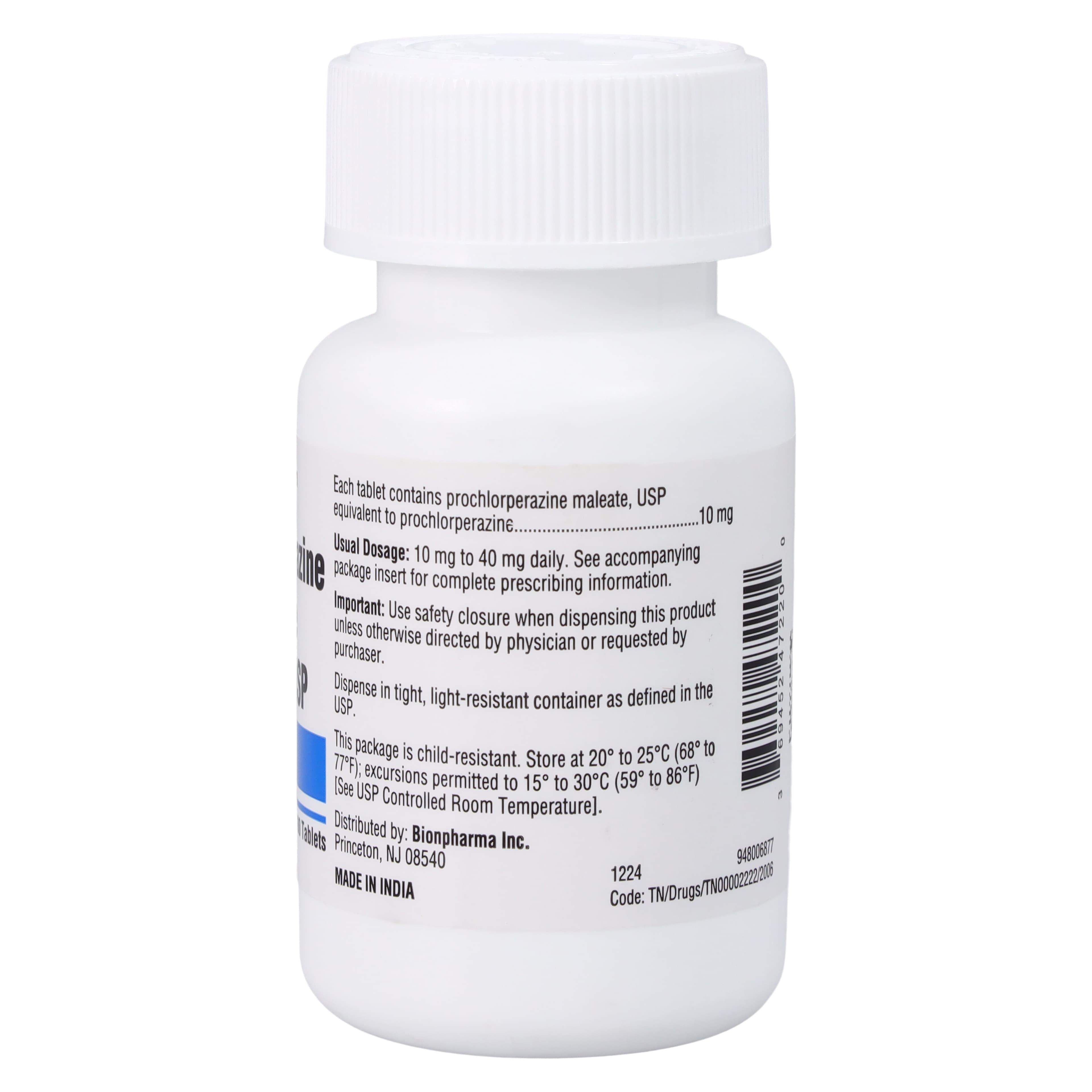 Prochlorperazine Maleate Tablets, 10mg, 100/Bottle thumbnail 2