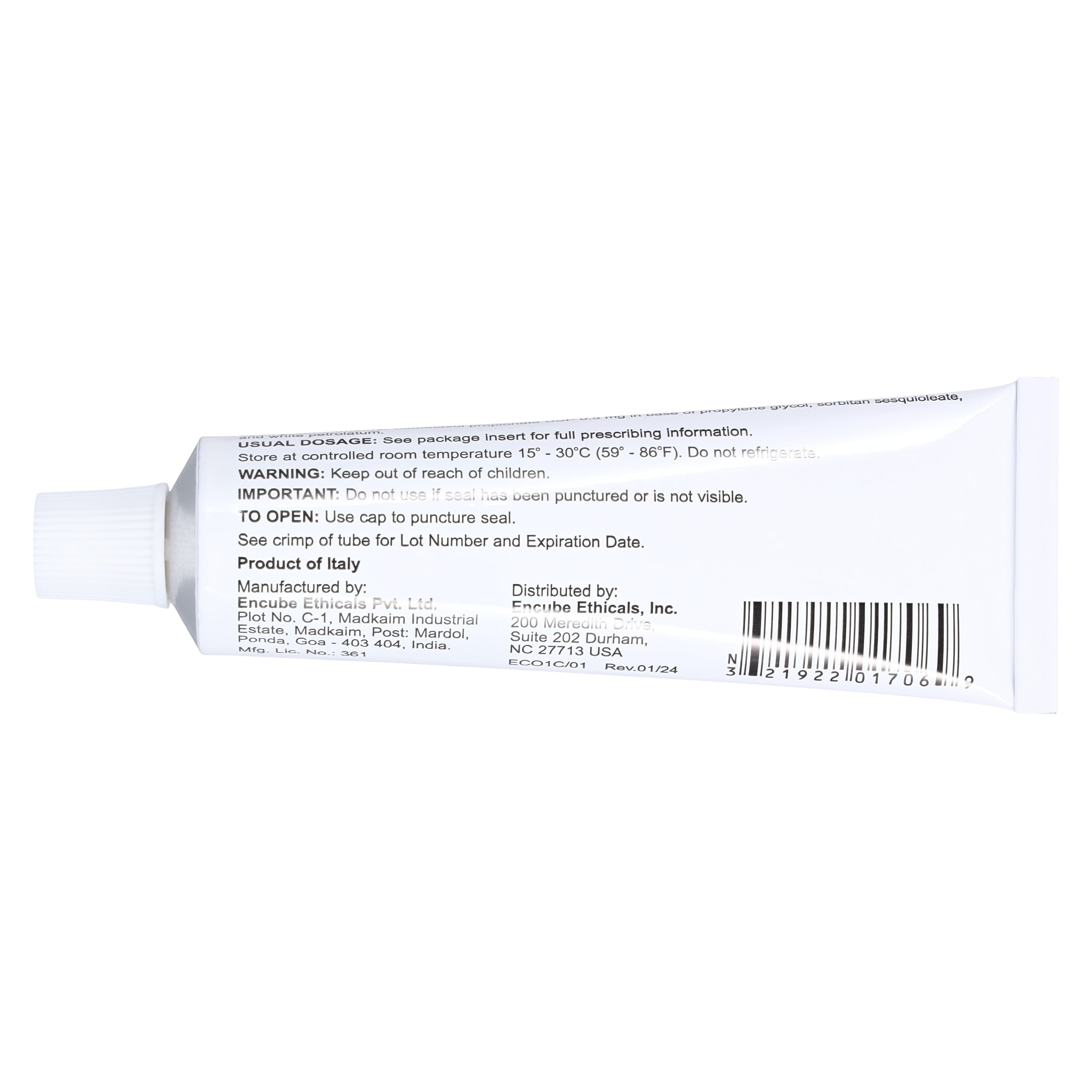 Clobetasol Propionate Ointment 0.05%, 45g Tube, Encube Ethicals Inc thumbnail 4