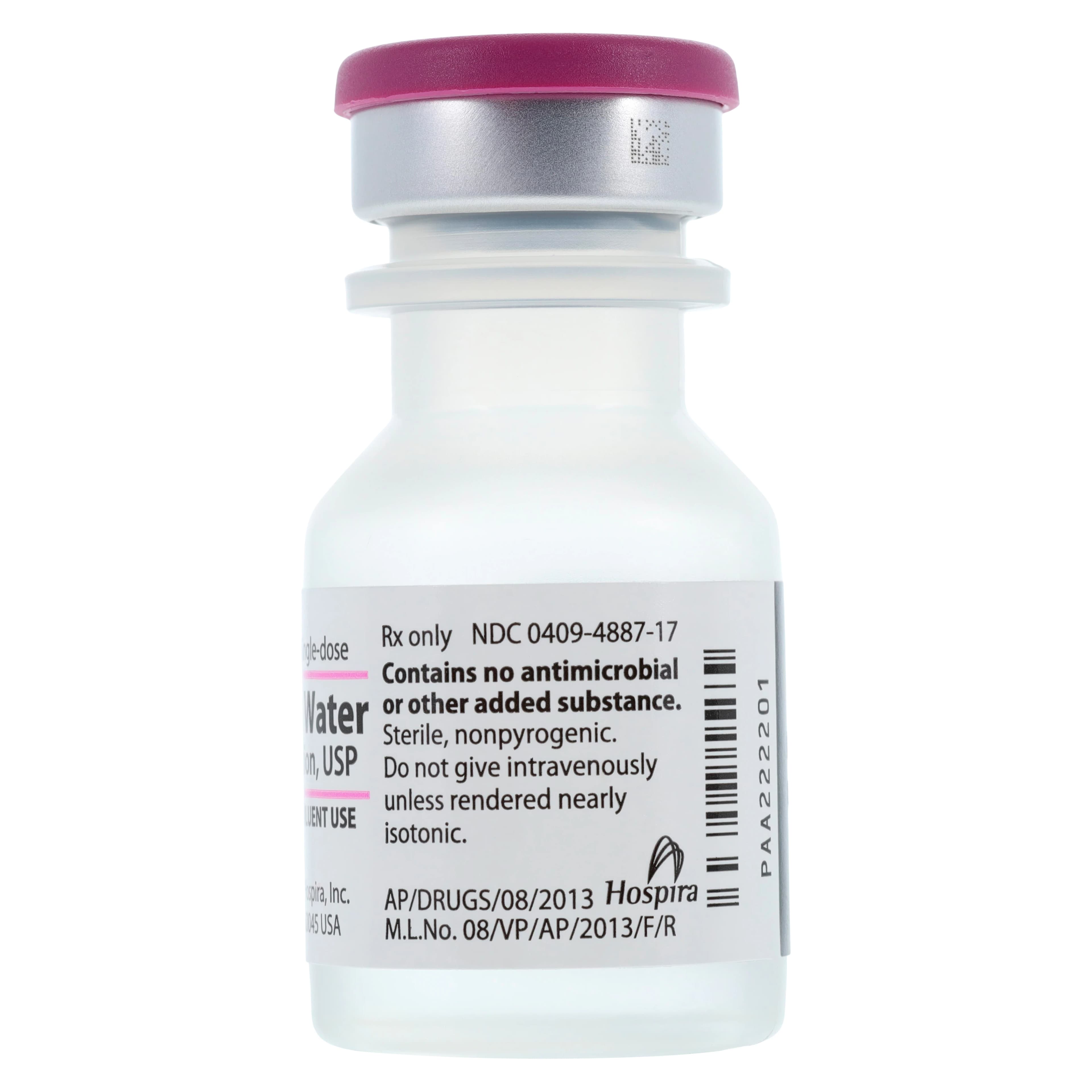 VIZ Sterile Water for Injection, Single-Dose Vial, 10 mL, 25/Package thumbnail 3