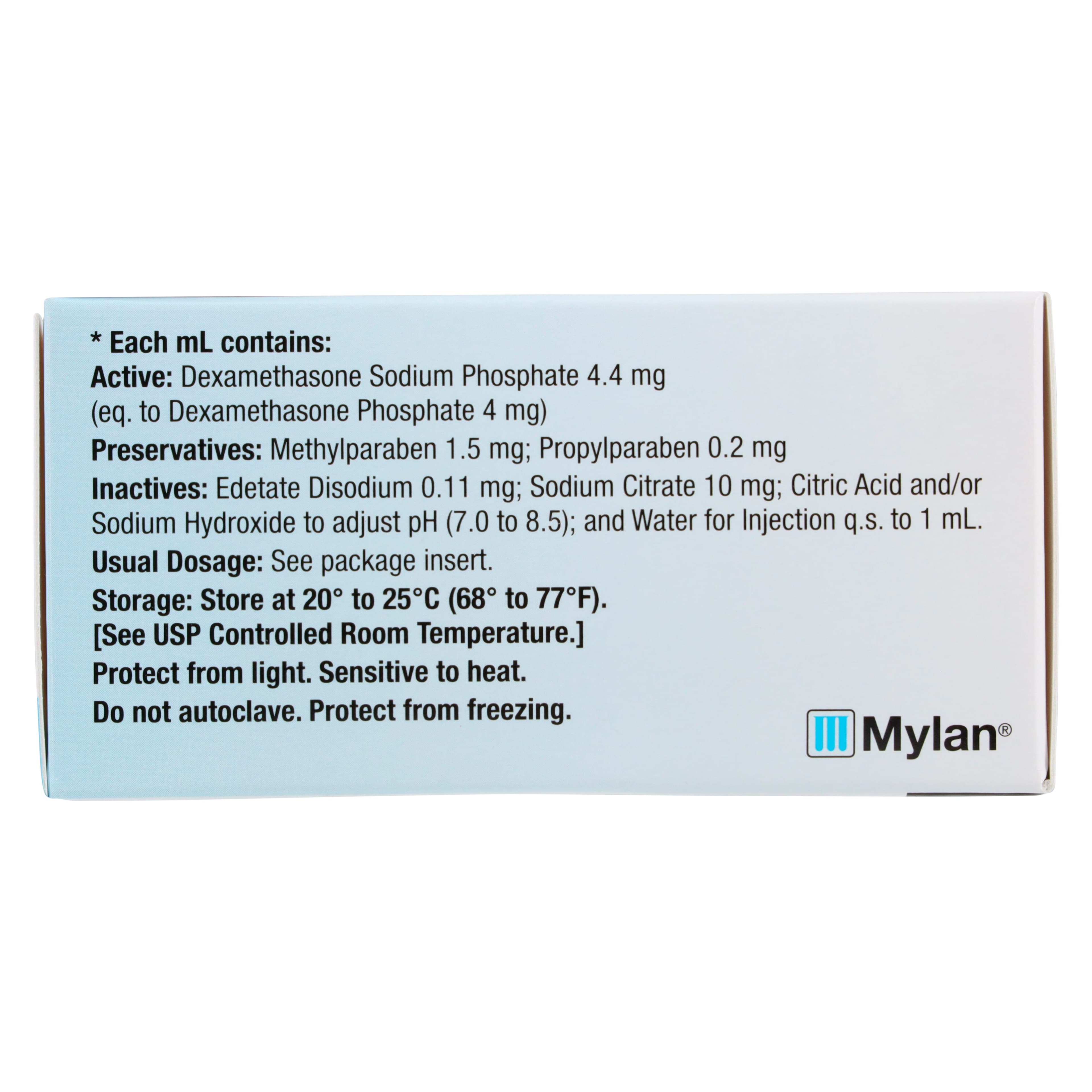 Dexamethasone Sodium Phosphate Injection, 4 mg/mL, Single-Dose Vial, 1 mL, 25/Package thumbnail 4