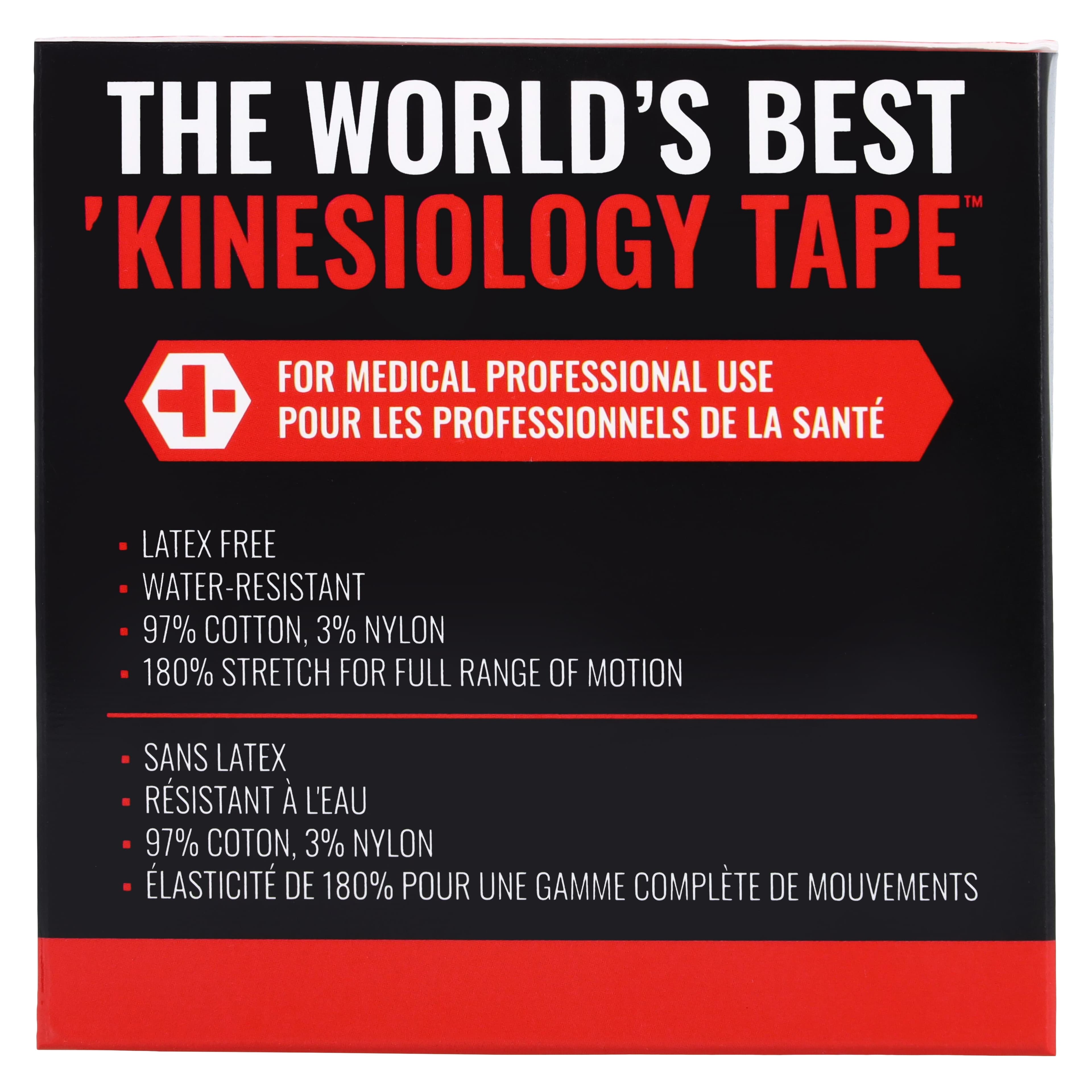 RockTape Standard Kinesiology Tape, Black, 4" x 21.5' Roll thumbnail 4