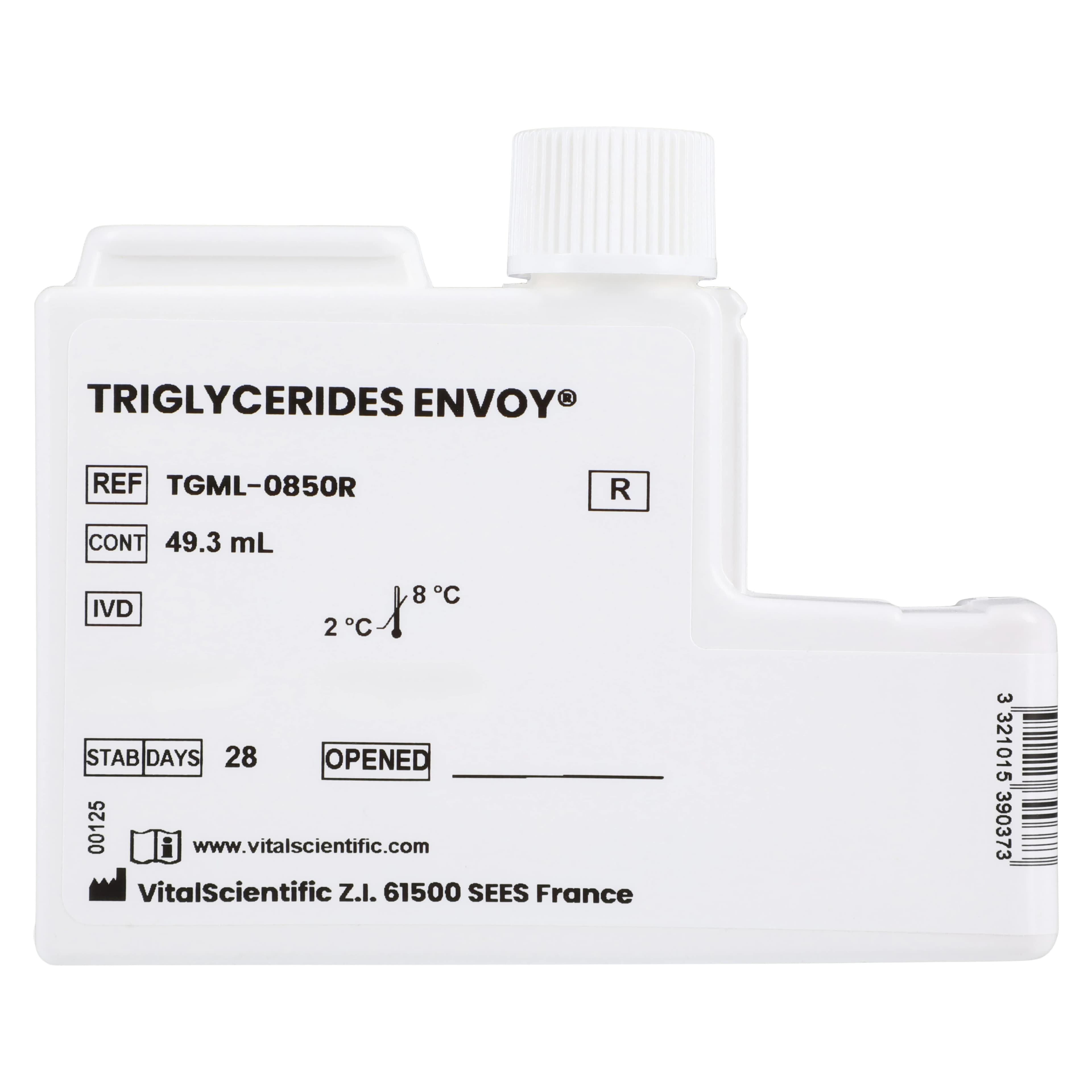 Envoy 500 Triglyceride Reagent Test Kit, 8 x 45 mL thumbnail 2