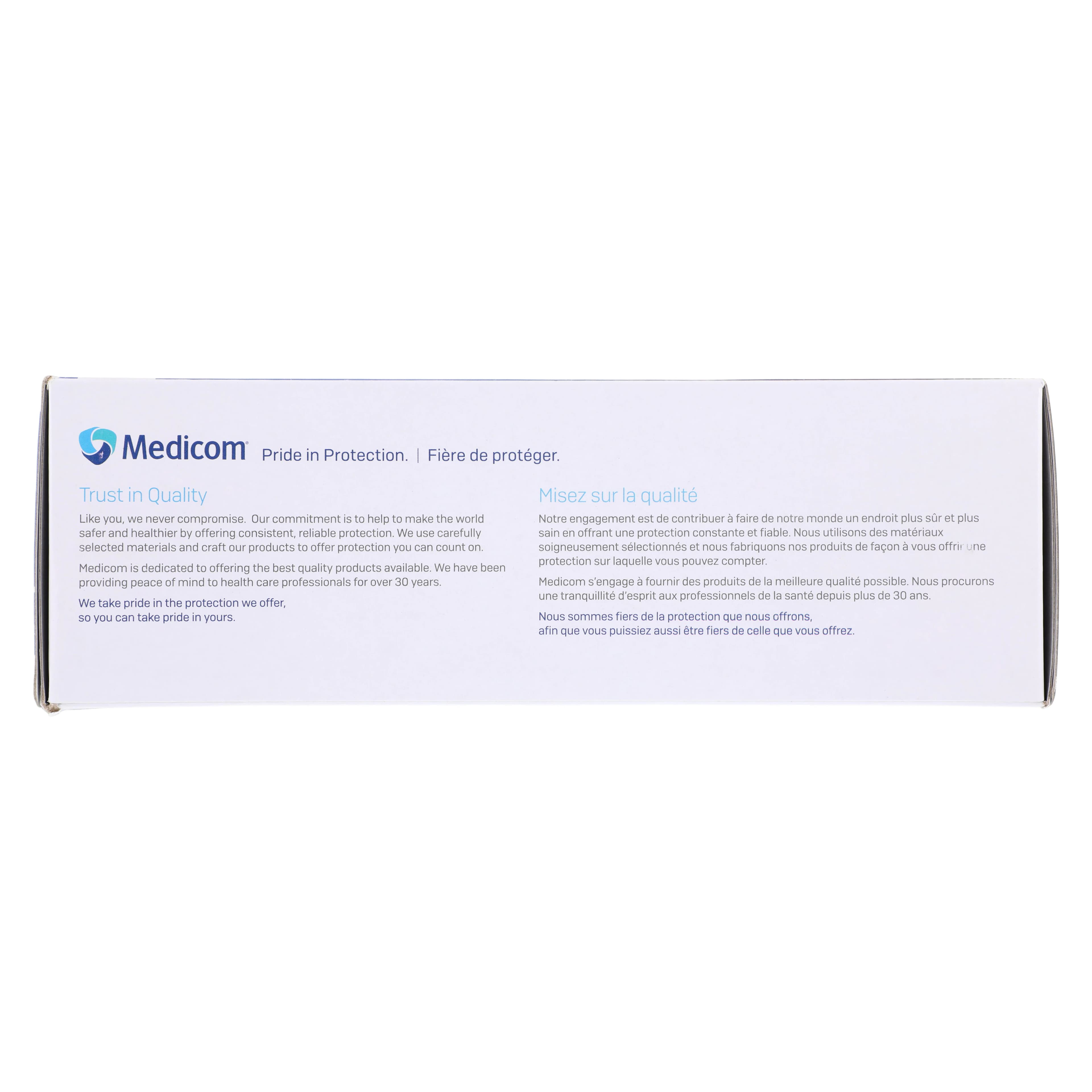 Medicom AssureTouch™ Pure Nitrile Exam Gloves, Powder Free, Latex Free, Non-Sterile, Extra Small, Blue, Textured Fingertips, 200/Box, 9970A thumbnail 5