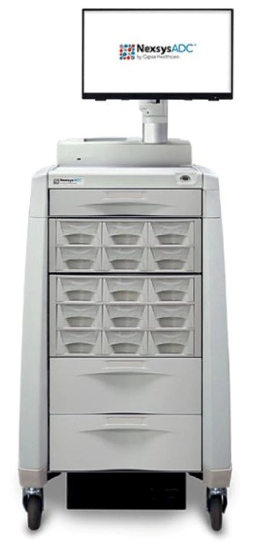 Capsa Solutions NexsysADC Main Unit Cabinet with Cassettes, (1) 3" Drawer, (2) 6" Drawers, 2-Tier and 3-Tier Bin Cassettes - Cabinet Nexsys ADC w/ Cassette - Image 1