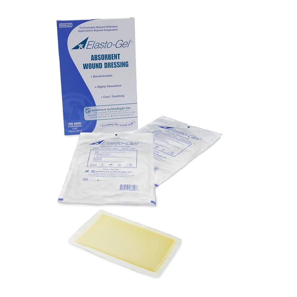 Elasto-Gel Hydrogel Wound Dressing, Sterile, 8" x 6" - Dressing Elasto-Gel Wound Care - Image 1