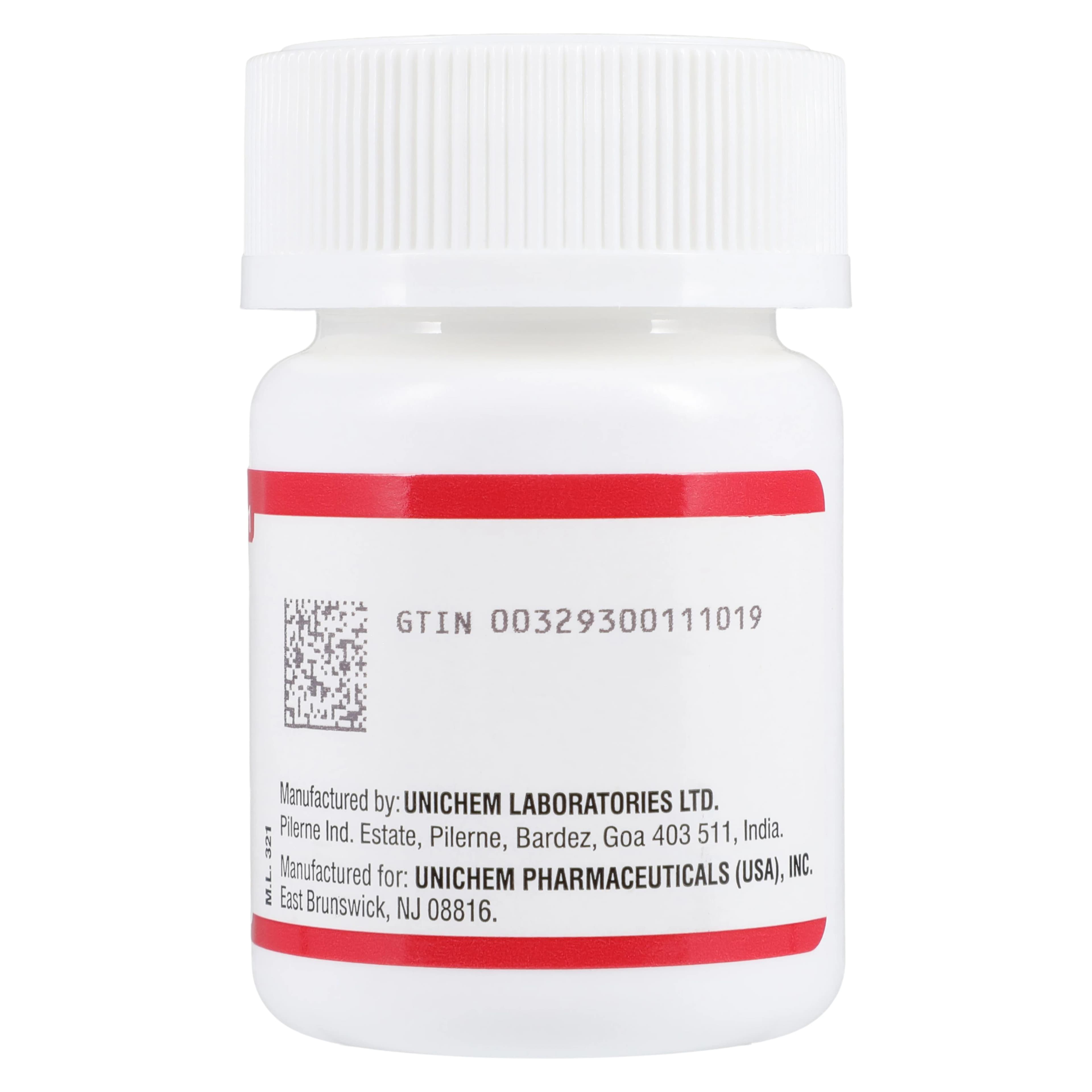 Lamotrigine Tablets 25 mg, 100 Count Bottle (Unichem Pharmaceuticals) thumbnail 3