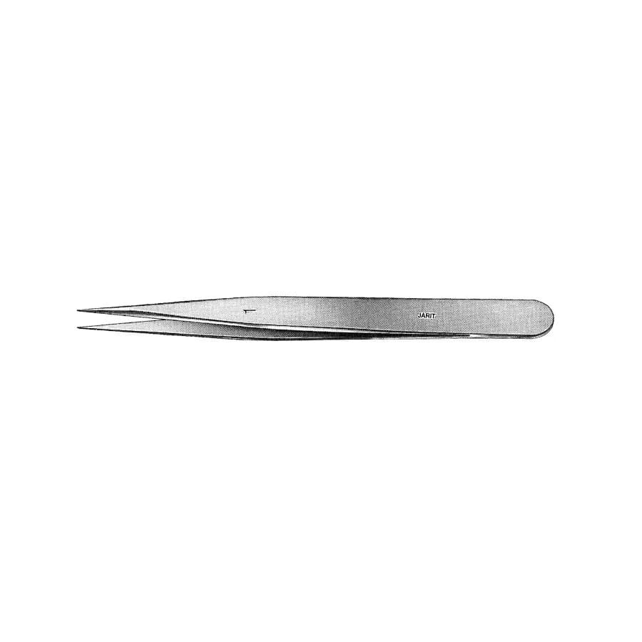 Jarit Jeweler Dressing/Tissue Forceps, No. 5, Straight, 110mm, Stainless Steel - Forceps Jeweler No.5 Straight - Image 1