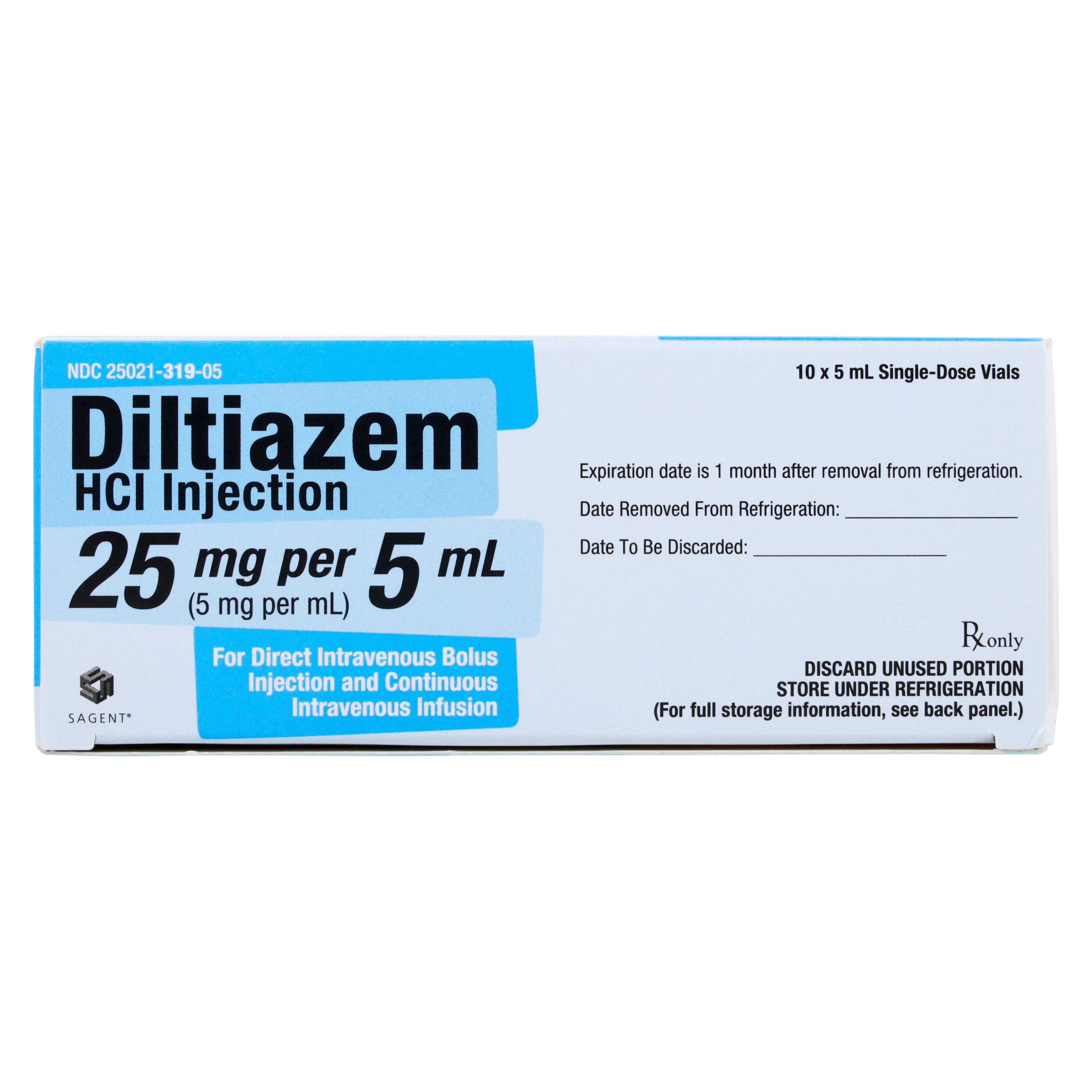 Diltiazem HCl Injection, 5 mg/mL, Single-Dose Vial, 5 mL, 10/Package thumbnail 5