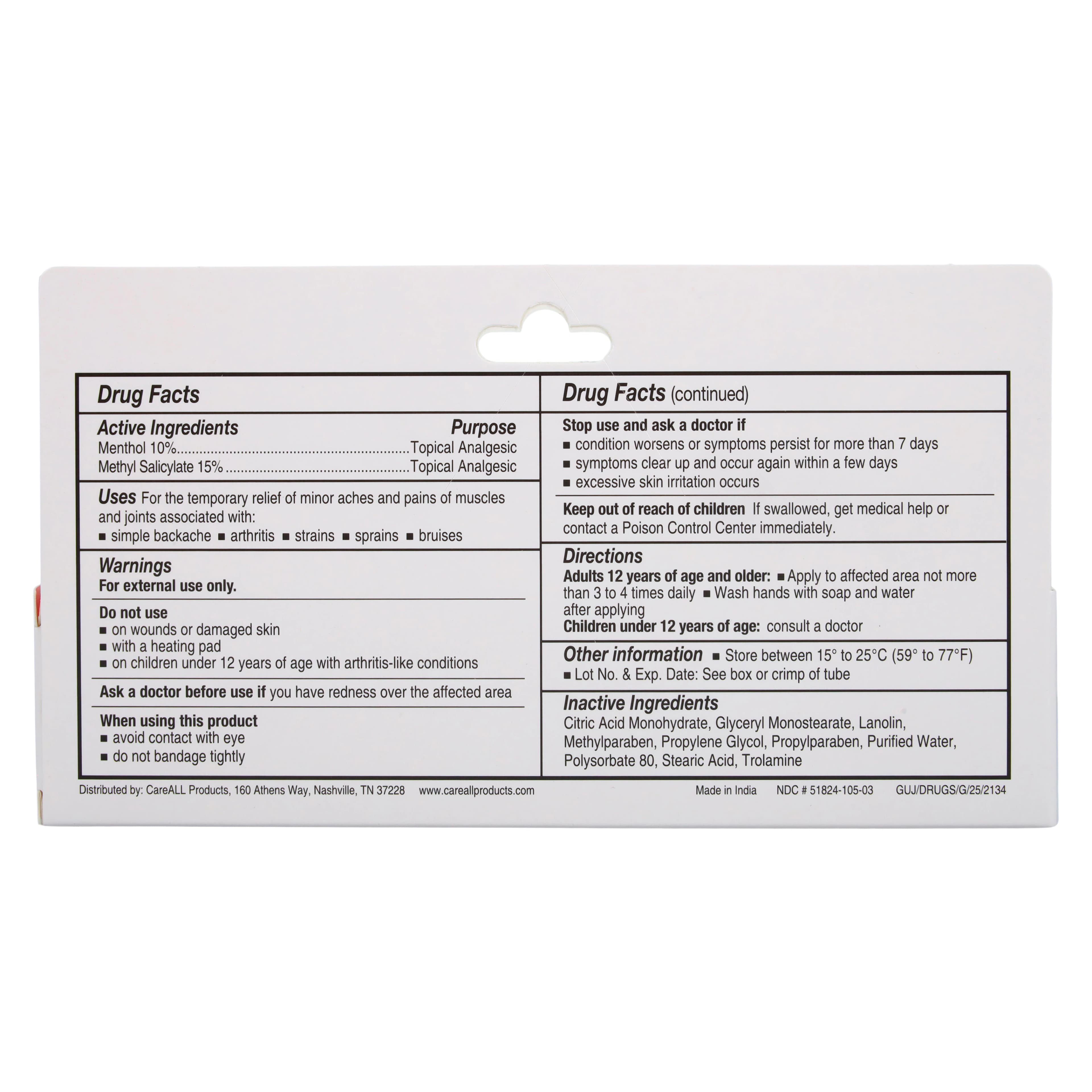 New World Imports Analgesic Balm Greaseless, 3 oz Tube thumbnail 5
