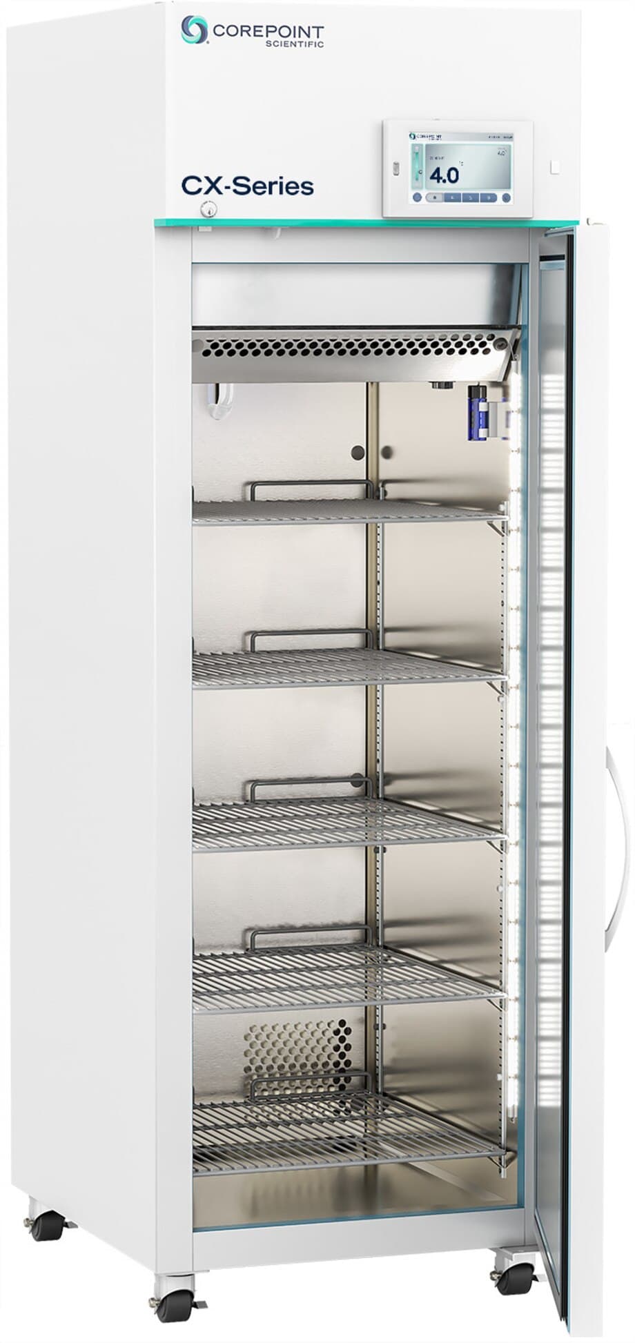 Corepoint Scientific Premium CX Lab Fridge, 23 Cu Ft, Solid Door, Right Hinge, 1-10°C, Cycle Defrost thumbnail 2