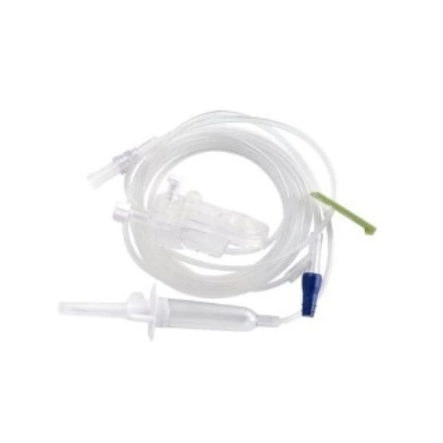 ICU Medical Lifeshield PlumSet IV Infusion Set, Clave Y-Injection Site, 15 Drops/mL, Priming Volume 19.9 mL, 104" Tubing, DEHP-Free, 50/Case - IV Infusion Set PlumSet - Image 1