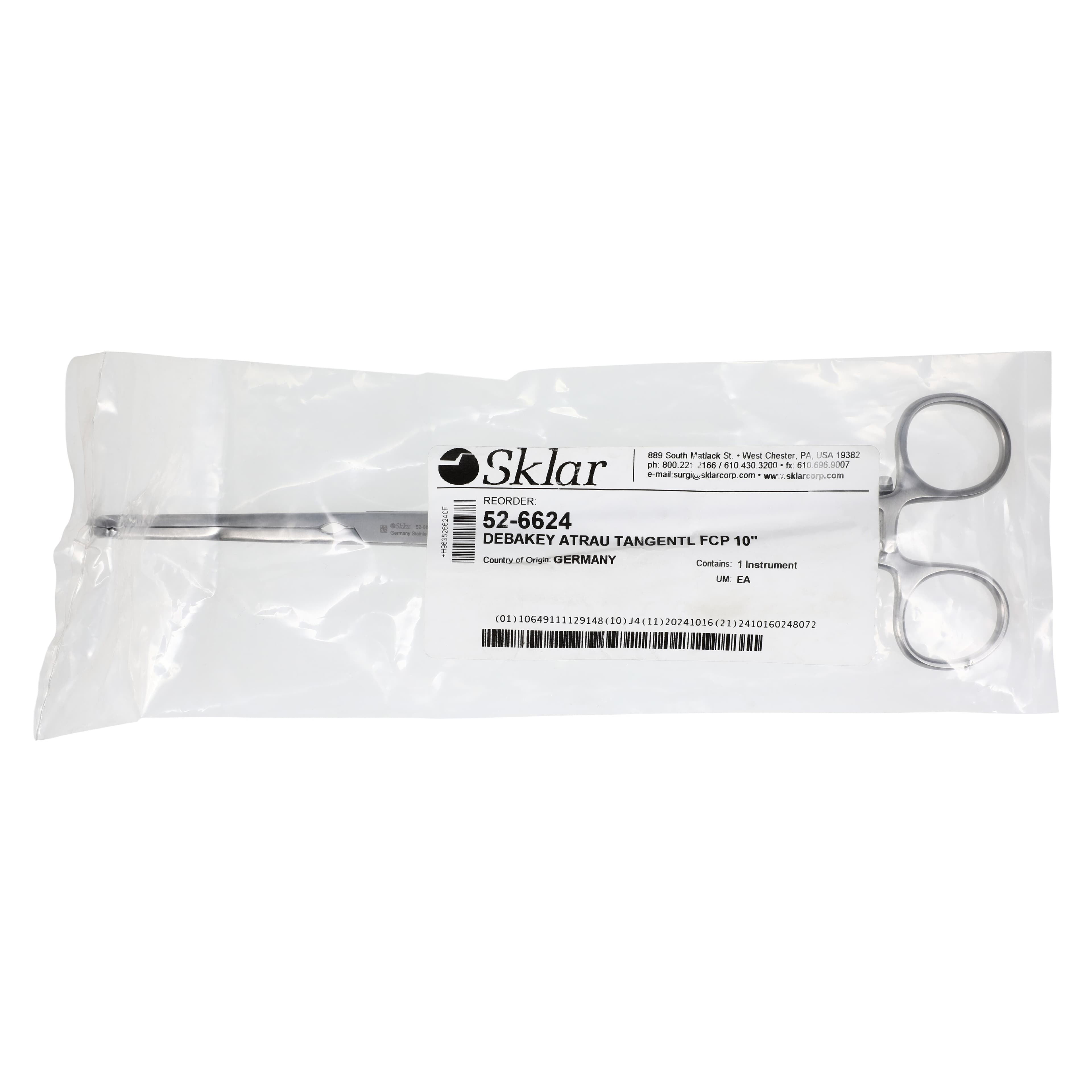 Sklar Debakey Occlusion Clamp, 10" Stainless Steel, Non-Sterile, Each thumbnail 4
