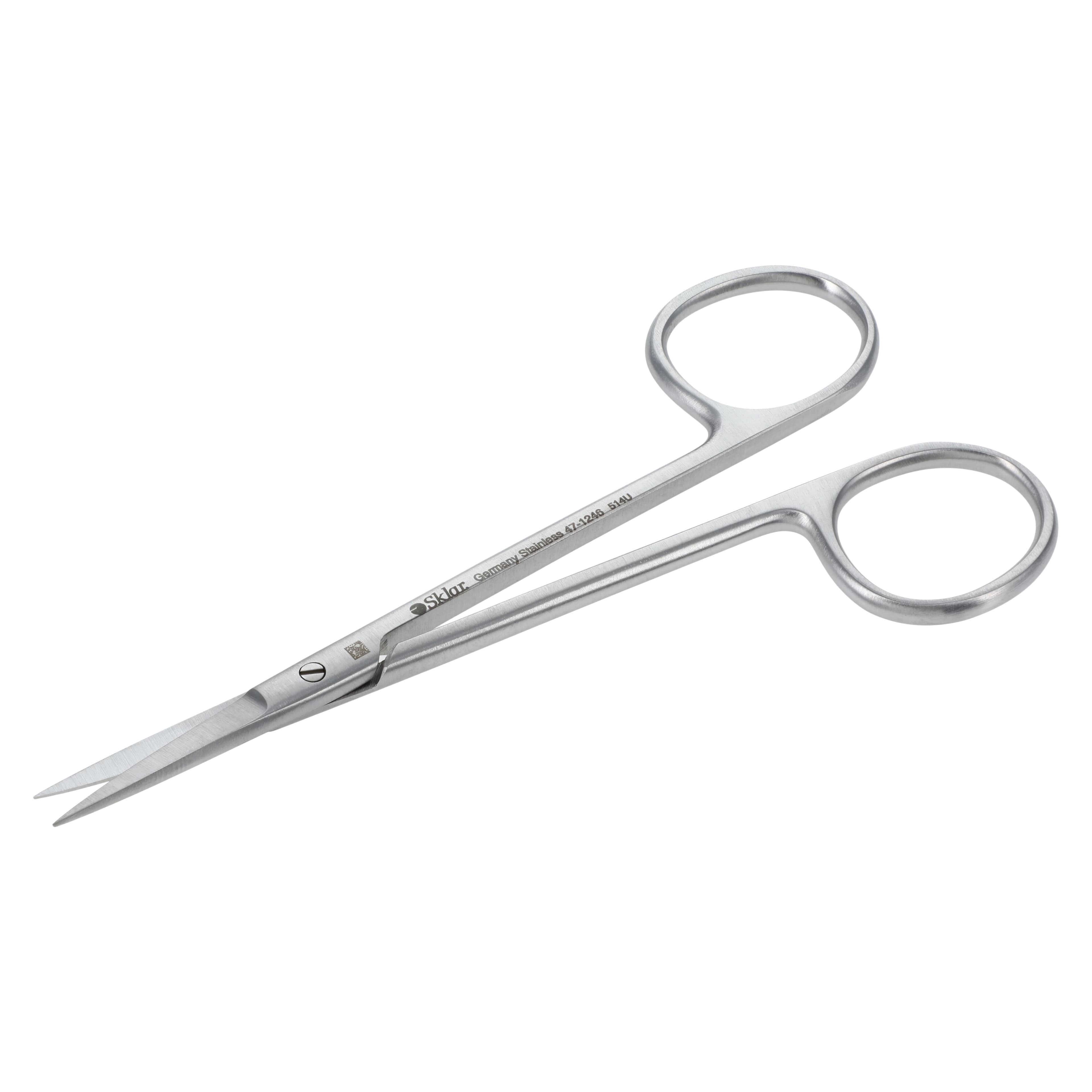 Sklar Iris Scissors, Straight, 4-1/2" Stainless Steel, Non-Sterile, Reusable, Each thumbnail 3