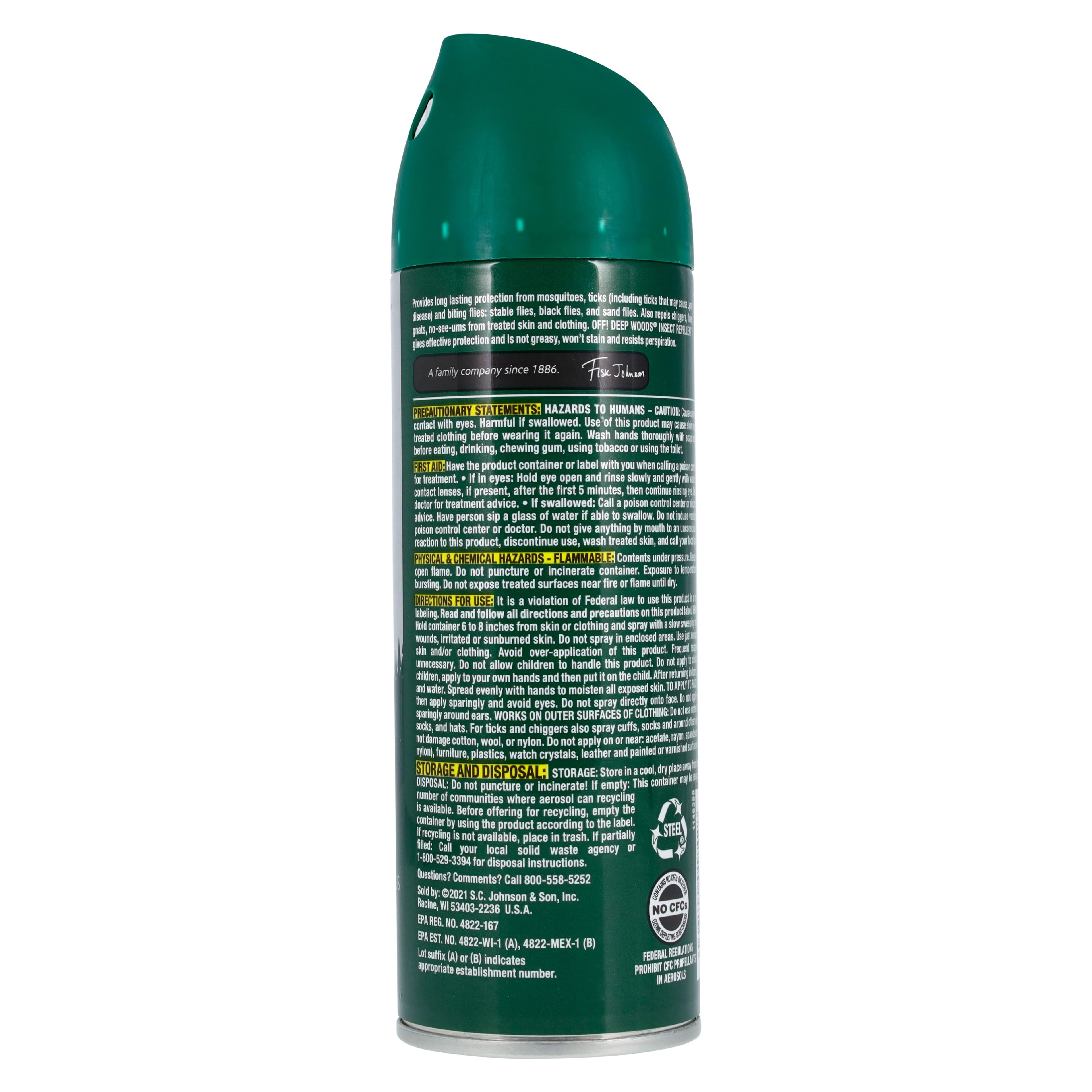 OFF! Deep Woods Insect Repellent Spray, 6 oz Can thumbnail 2