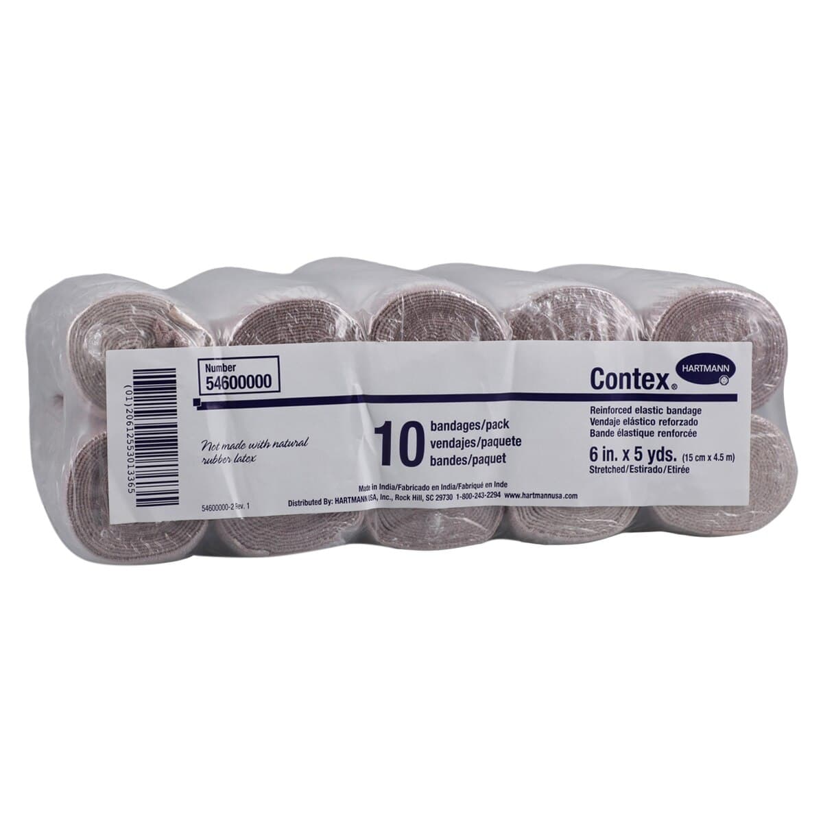 Hartmann Elast Nova+ Elastic Bandage, Woven, 6" x 5 yd, Non-Sterile, with Clips, 10/Box thumbnail 2