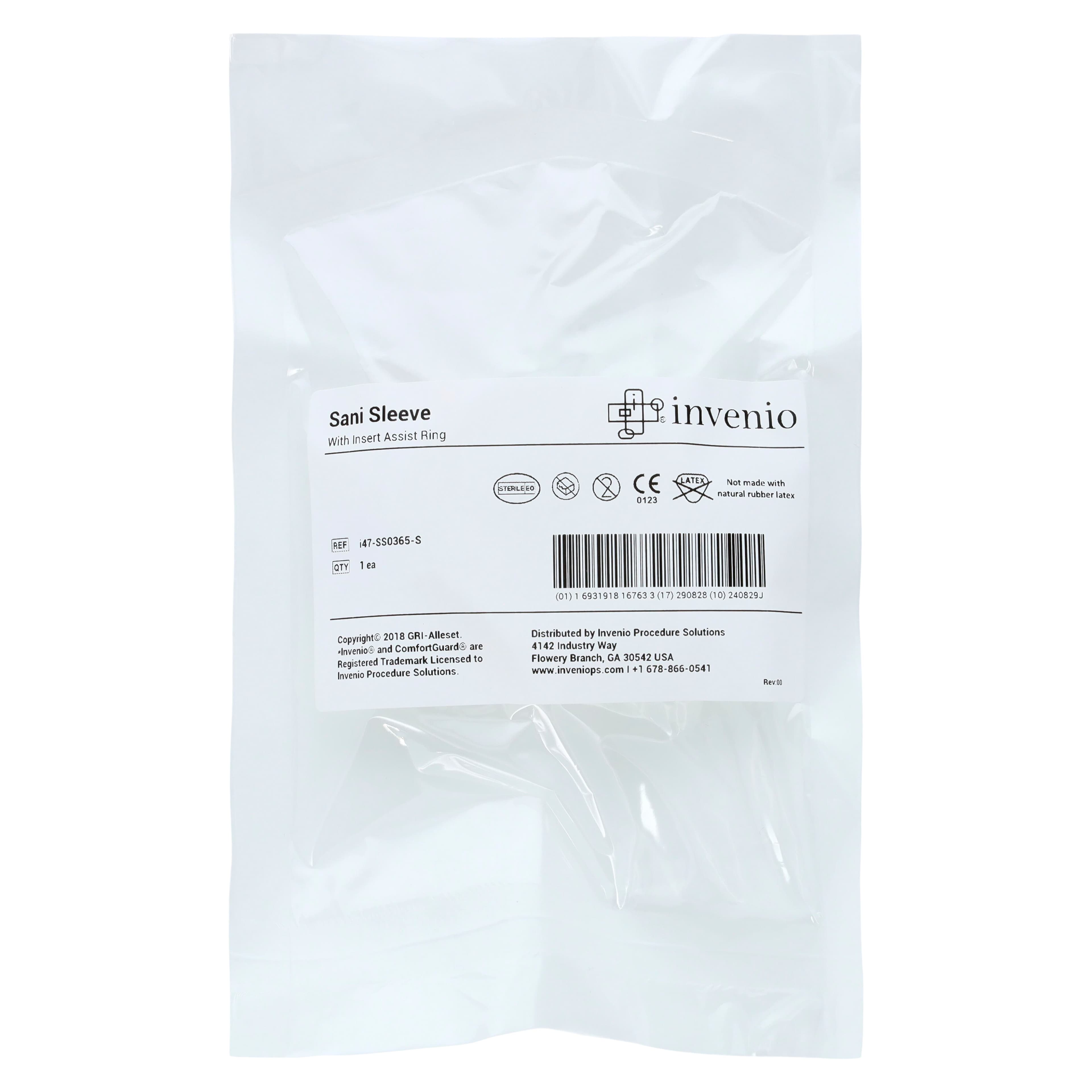 Invenio Sani Sleeve Cover, Barrier Sleeves, 2 in x 60 in, Sterile, Clear, 100/Case thumbnail 3