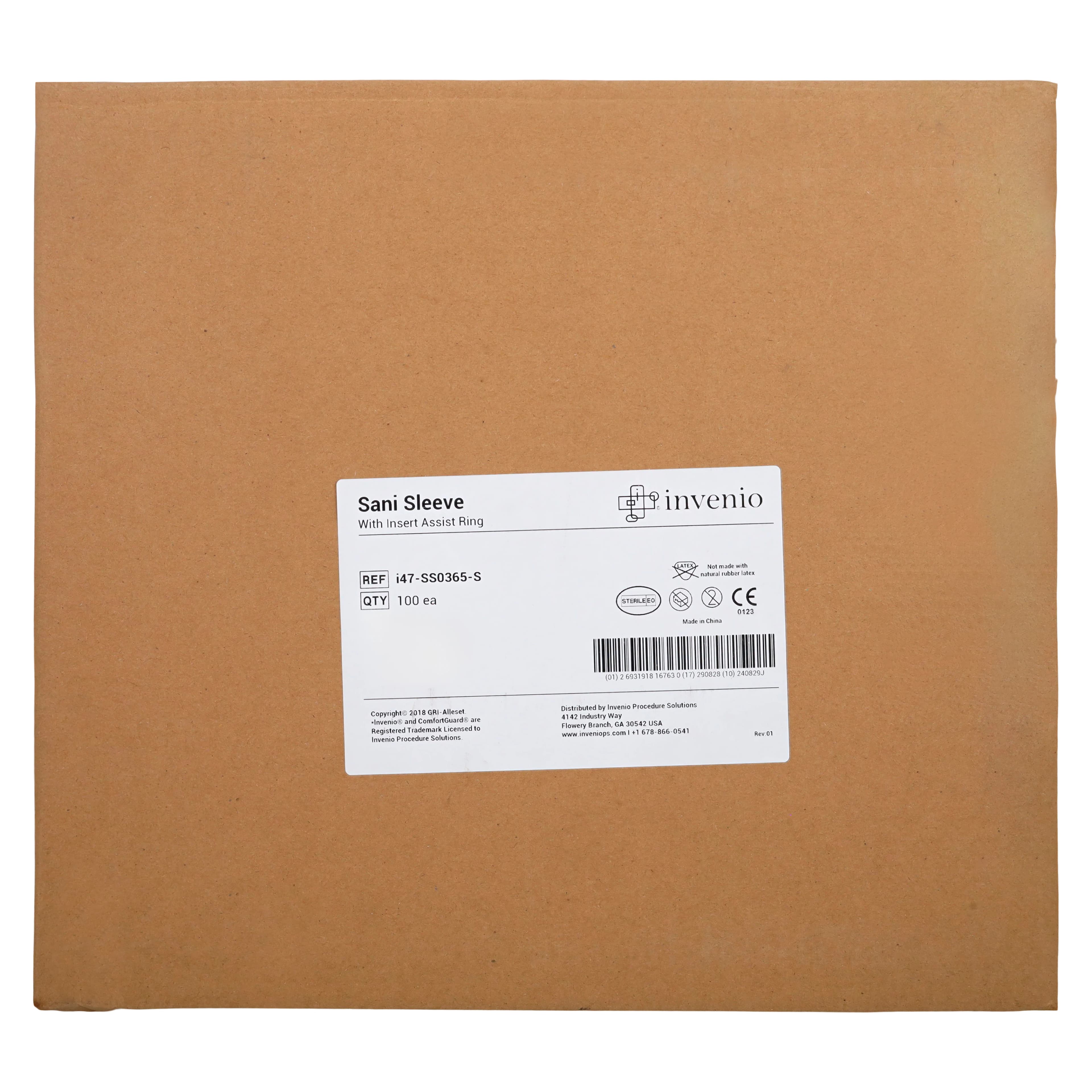 Invenio Sani Sleeve Cover, Barrier Sleeves, 2 in x 60 in, Sterile, Clear, 100/Case thumbnail 4