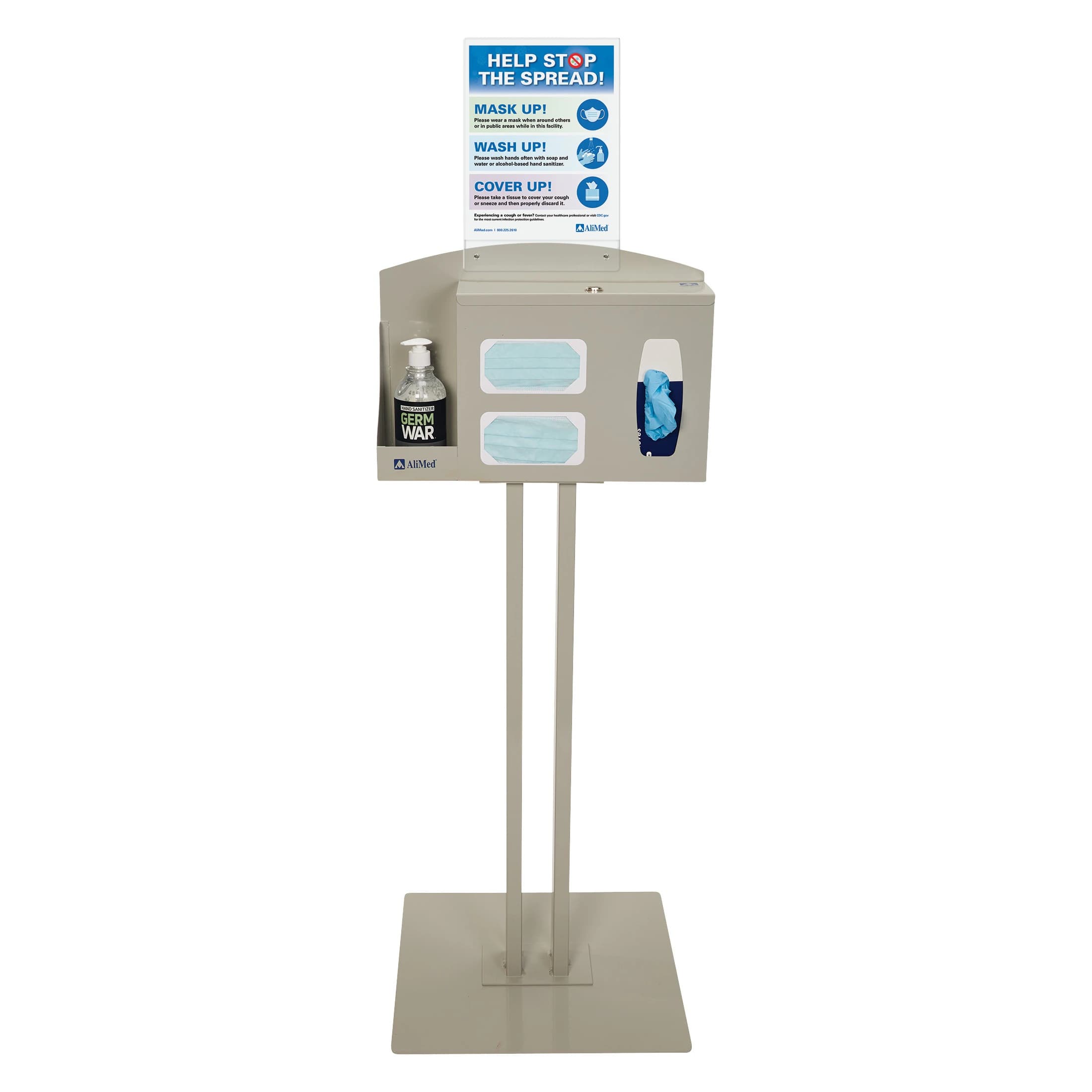 AliMed Infection Prevention Station, Beige Steel thumbnail 2