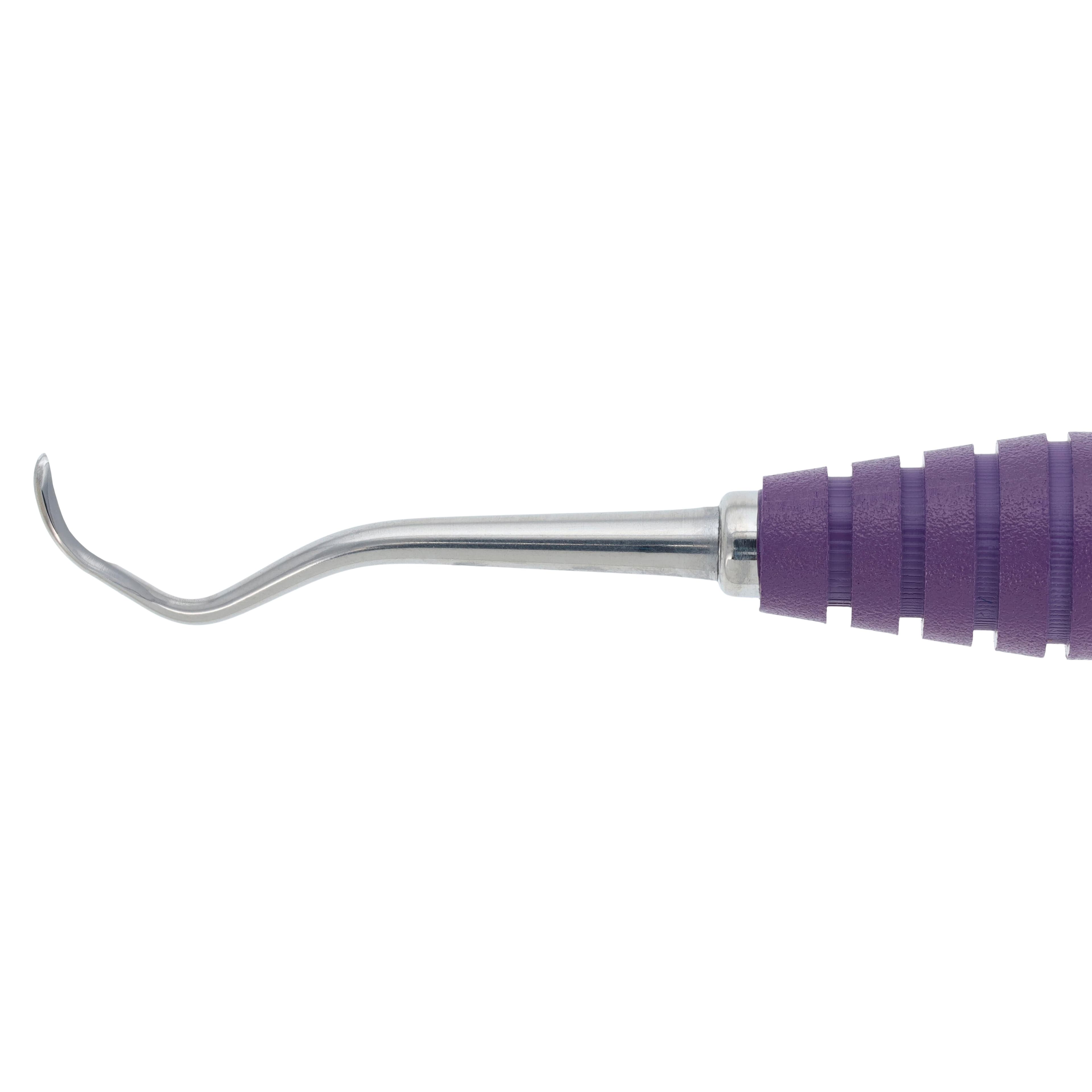 OnPoint Resin Curette Columbia Double End 13/14 #6 Round, Purple, Each thumbnail 3