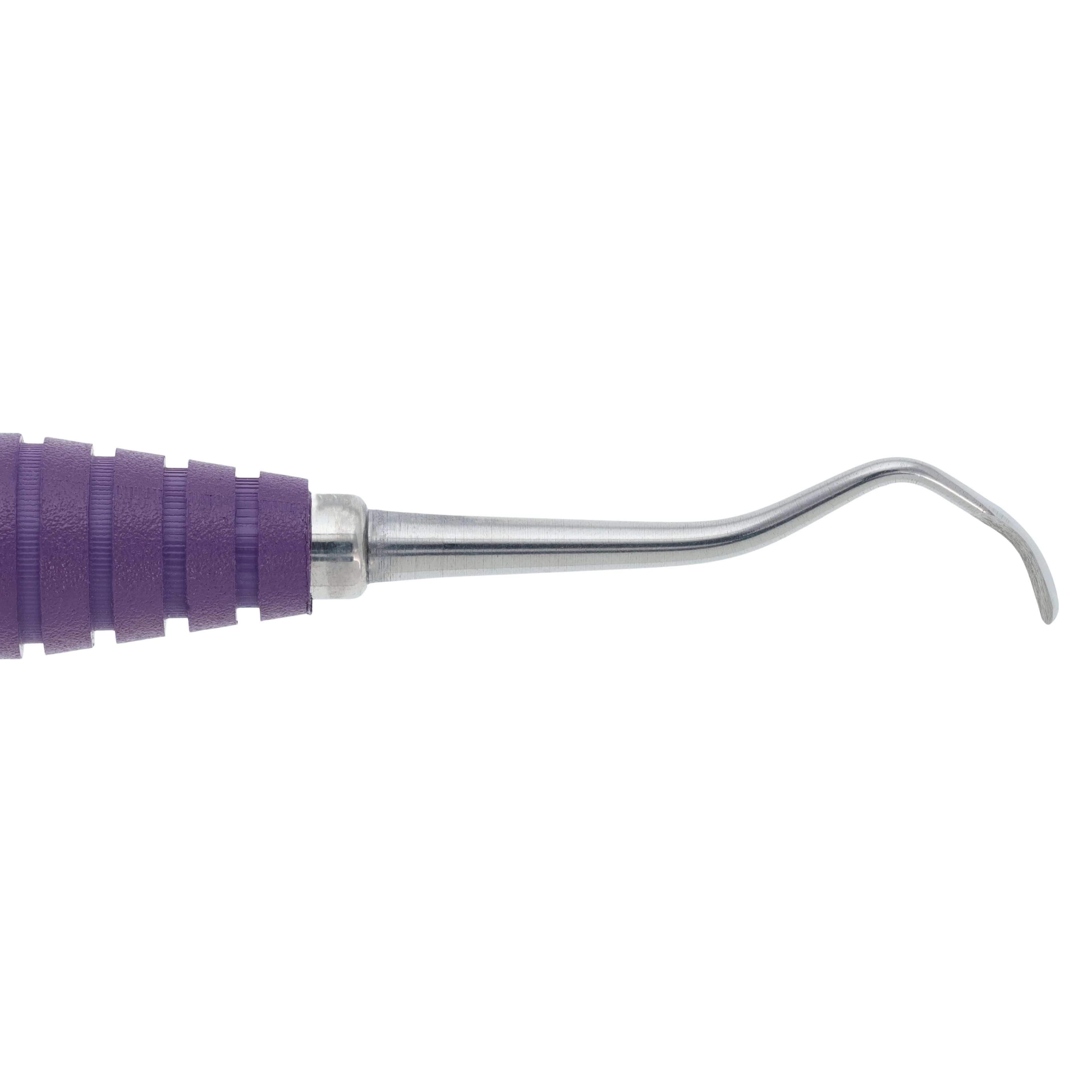 OnPoint Resin Curette Columbia Double End 13/14 #6 Round, Purple, Each thumbnail 4