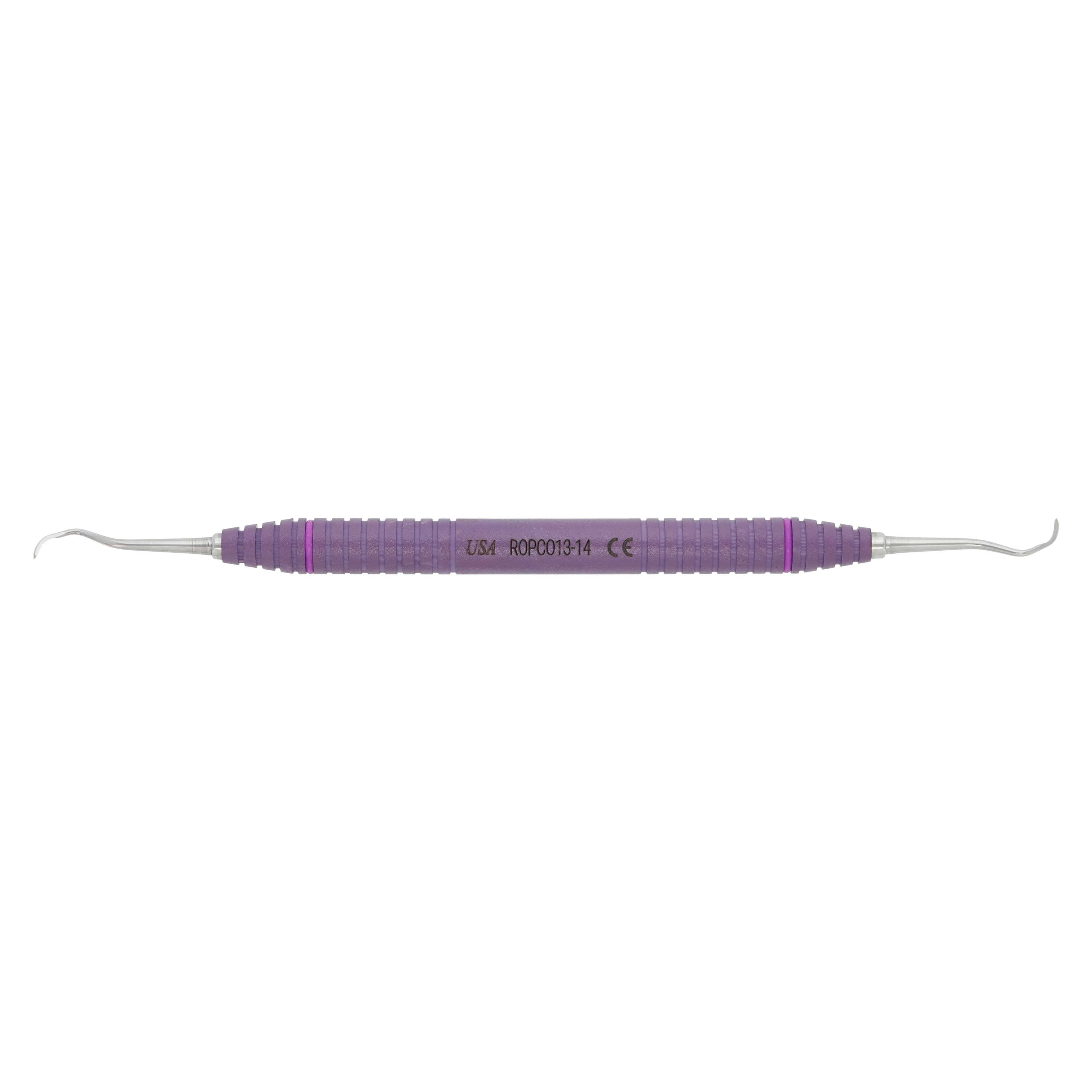 OnPoint Resin Curette Columbia Double End 13/14 #6 Round, Purple, Each thumbnail 5