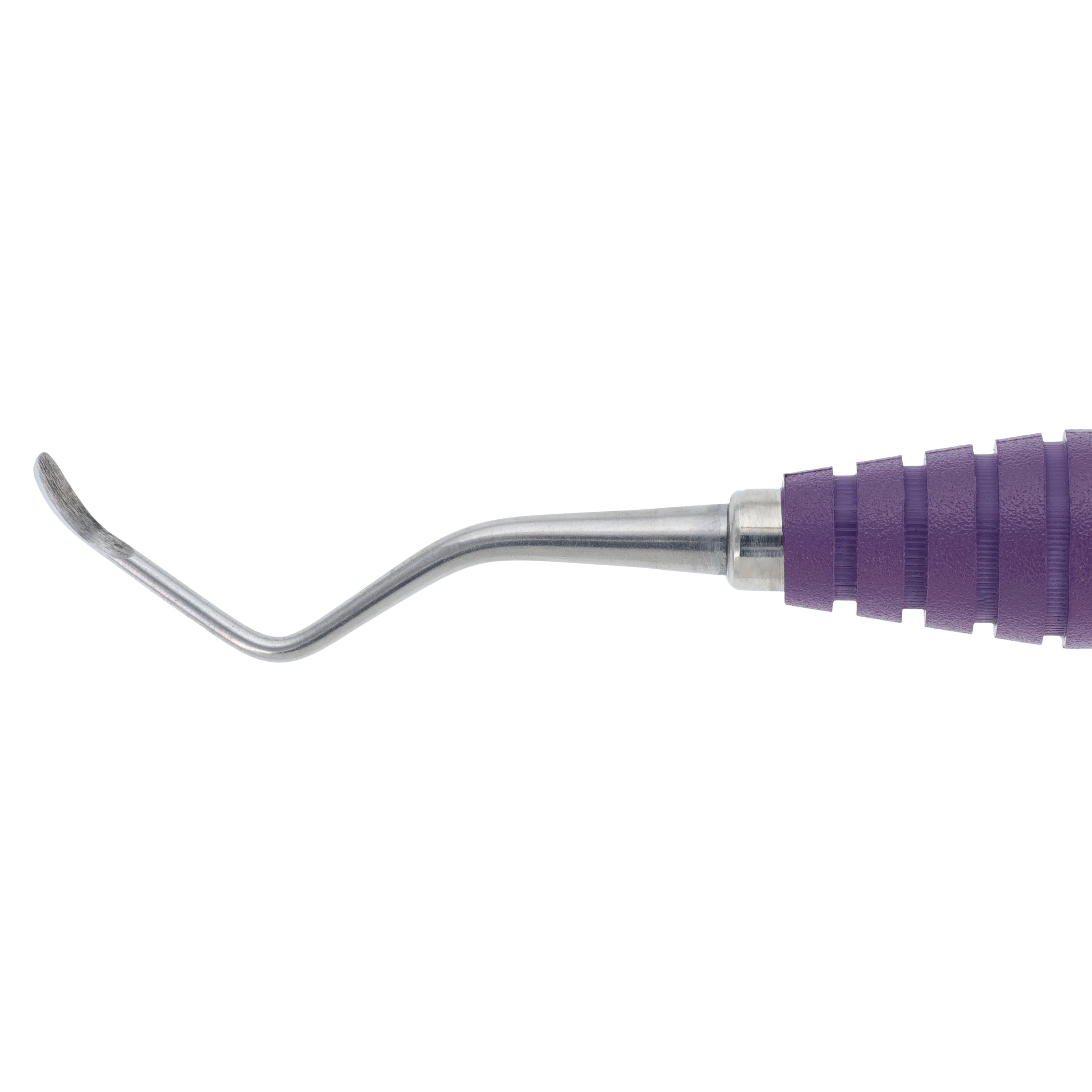 OnPoint Resin Curette Columbia 4R-4L, Double End, #6 Round, Purple, Adult, Each thumbnail 3