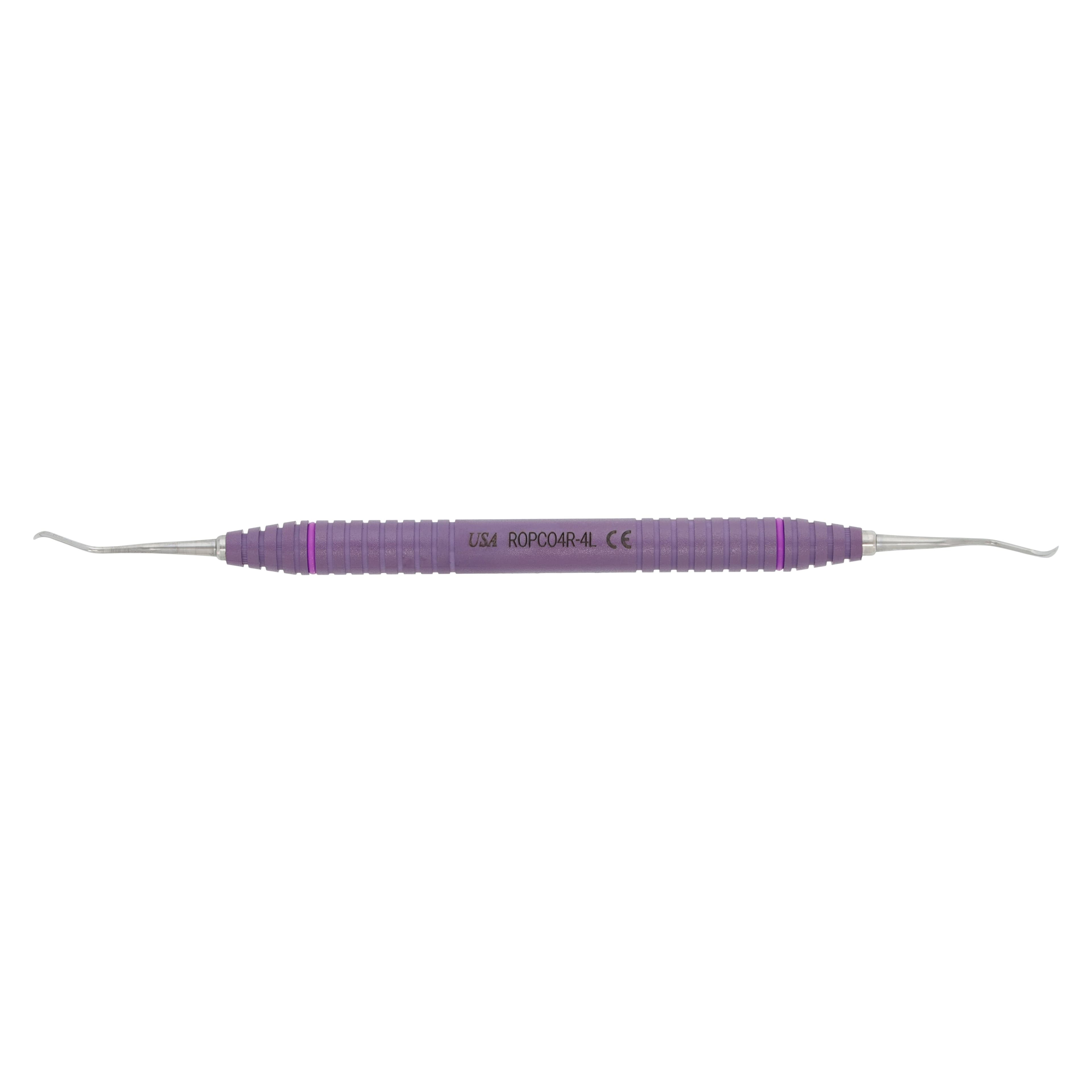 OnPoint Resin Curette Columbia 4R-4L, Double End, #6 Round, Purple, Adult, Each thumbnail 5
