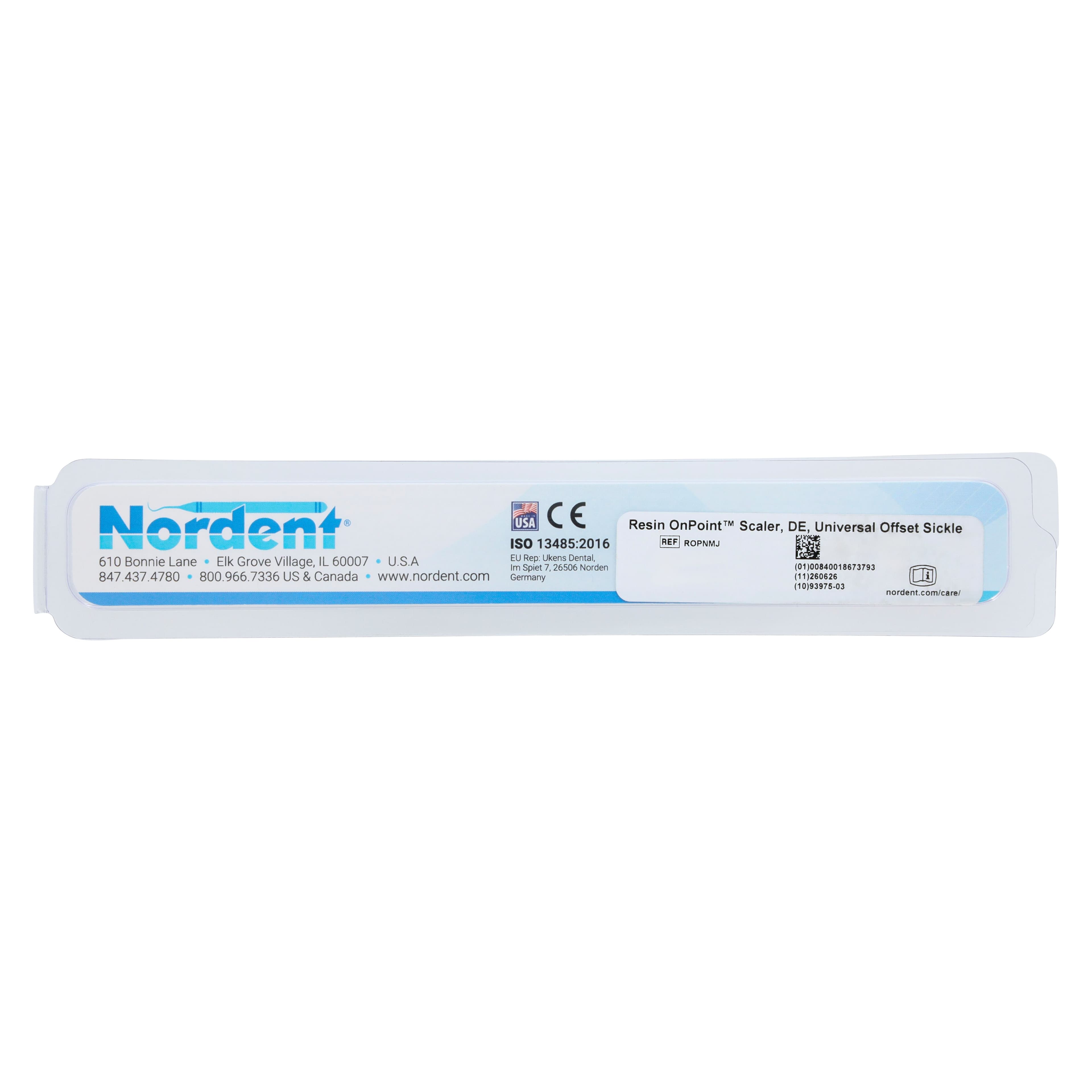 OnPoint Resin Scaler Universal NMJ, Offset Sickle, Double End, R138, #6 Handle, Blue, Each thumbnail 7