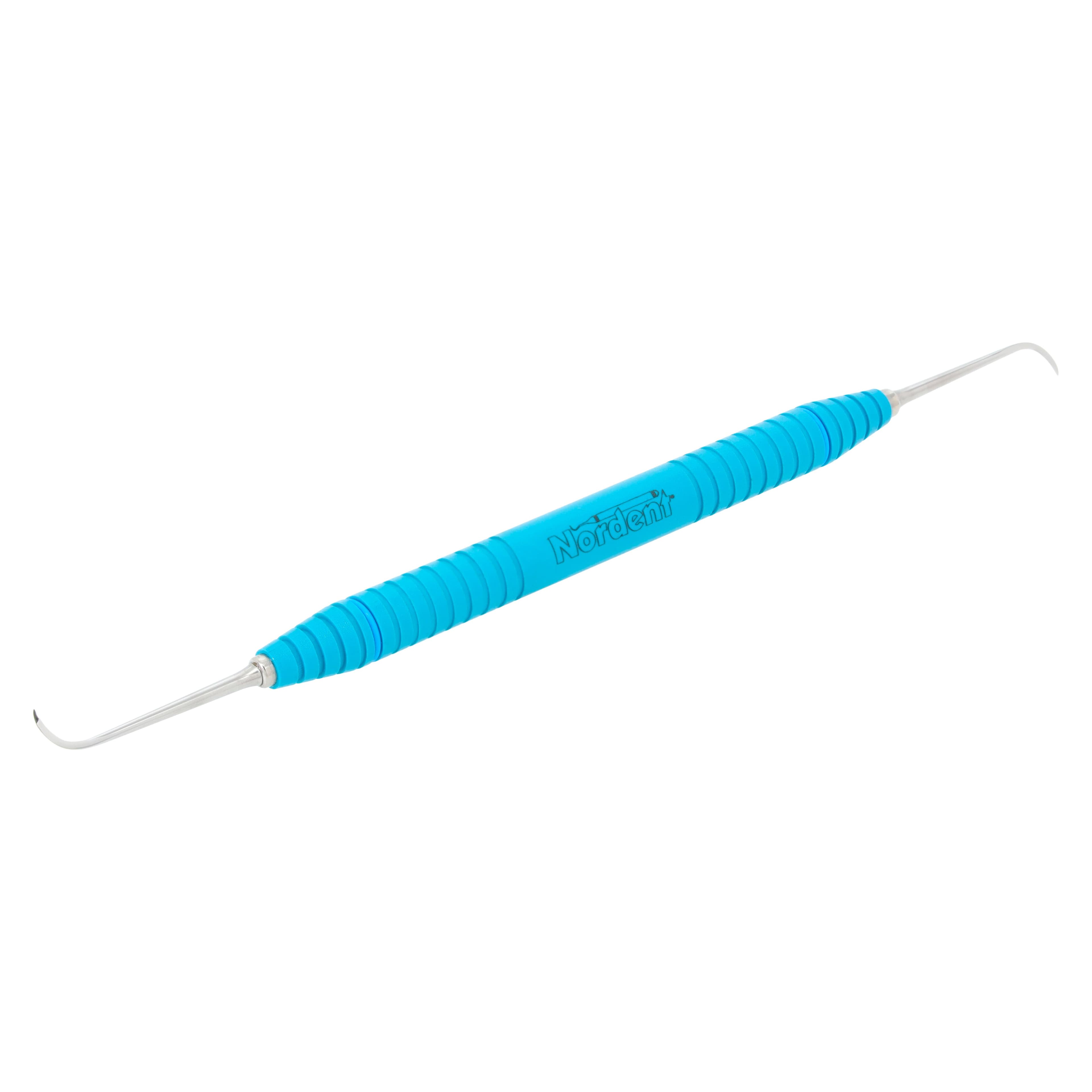 OnPoint Resin Scaler Nebraska 128/128, Double End Sickle Scaler, #6 Handle, Anterior, Blue, Each thumbnail 2