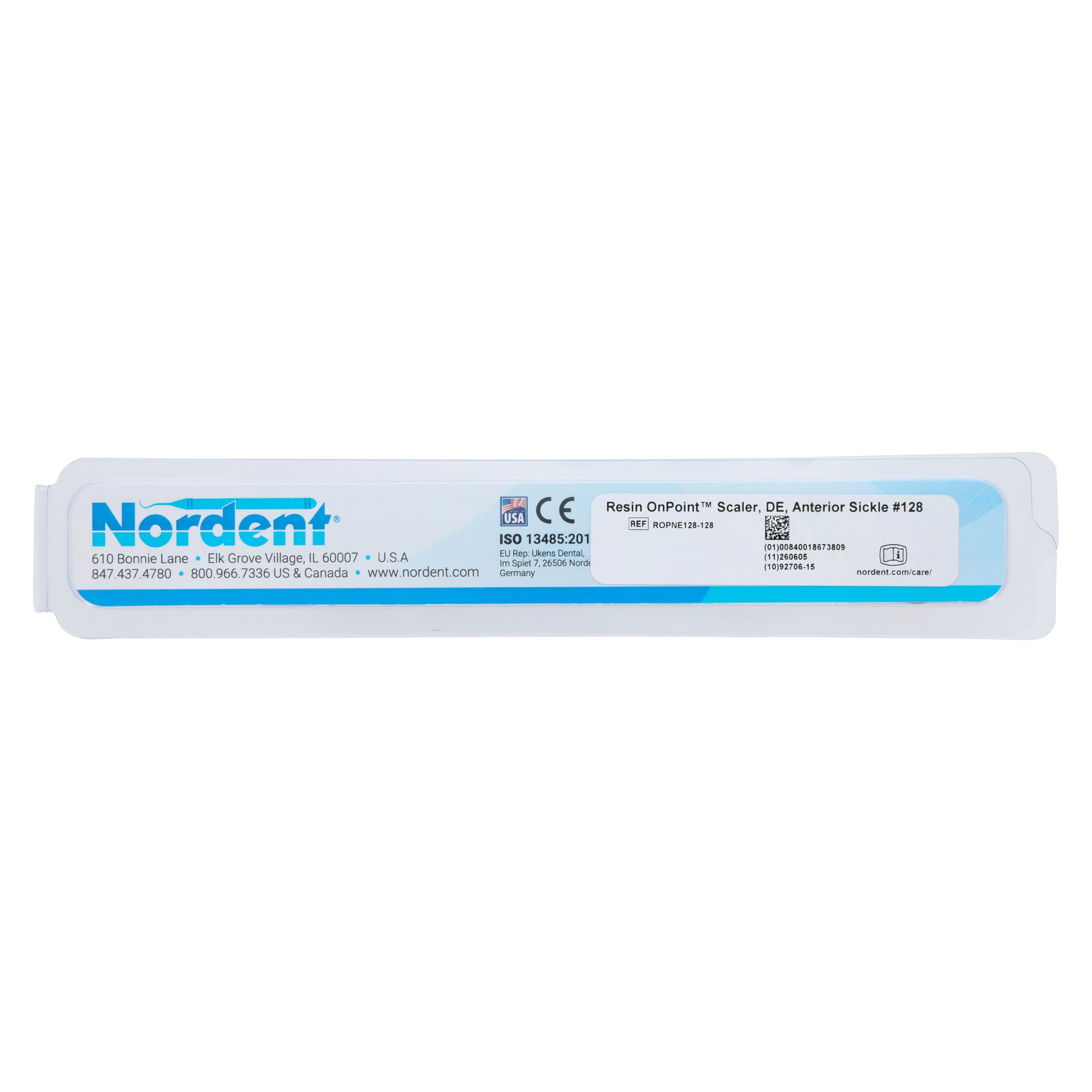 OnPoint Resin Scaler Nebraska 128/128, Double End Sickle Scaler, #6 Handle, Anterior, Blue, Each thumbnail 7