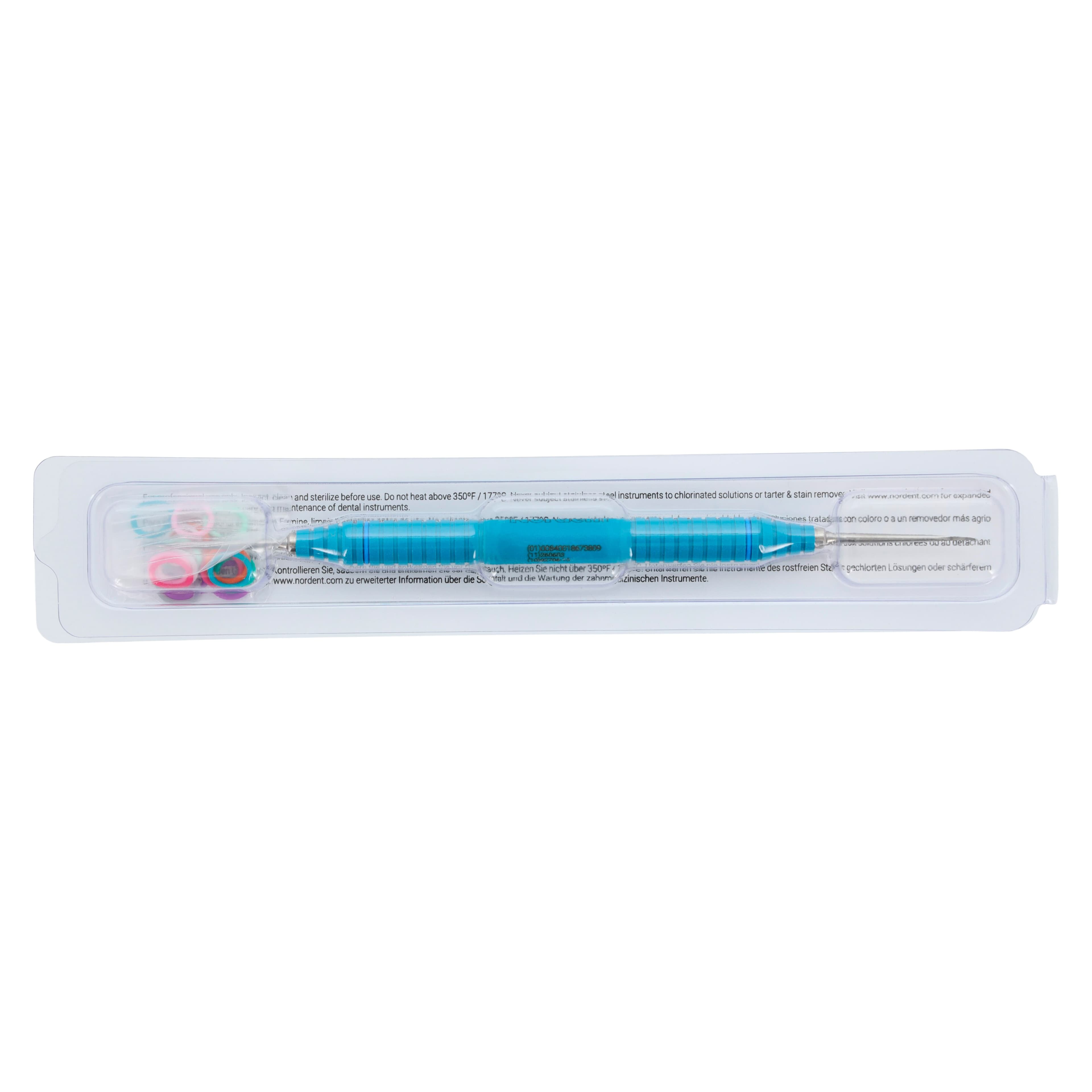 OnPoint Resin Scaler Nebraska 128/128, Double End Sickle Scaler, #6 Handle, Anterior, Blue, Each thumbnail 8
