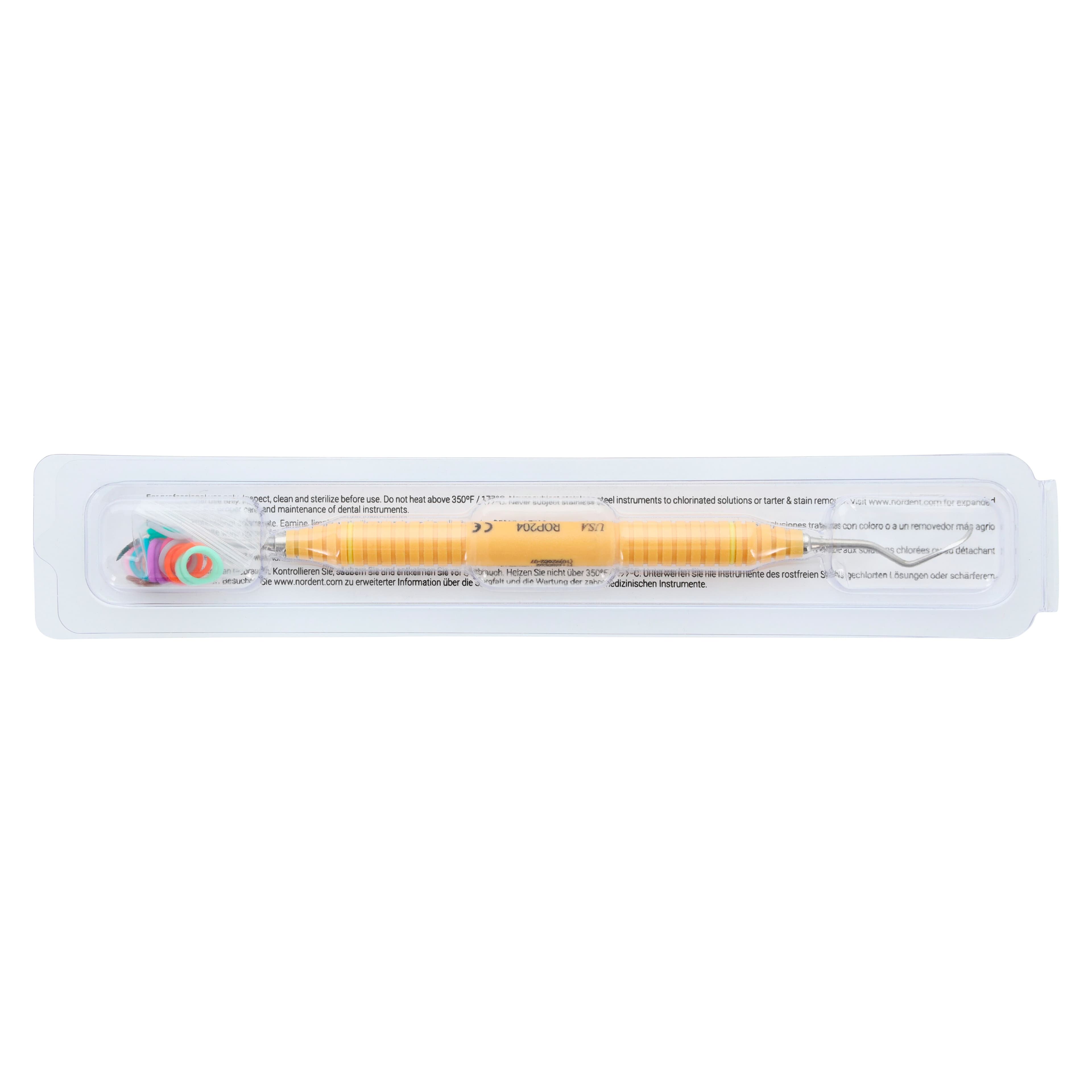 OnPoint Resin Scaler Sickle 204, Double End, #6 Handle, Posterior, Orange, Each thumbnail 8