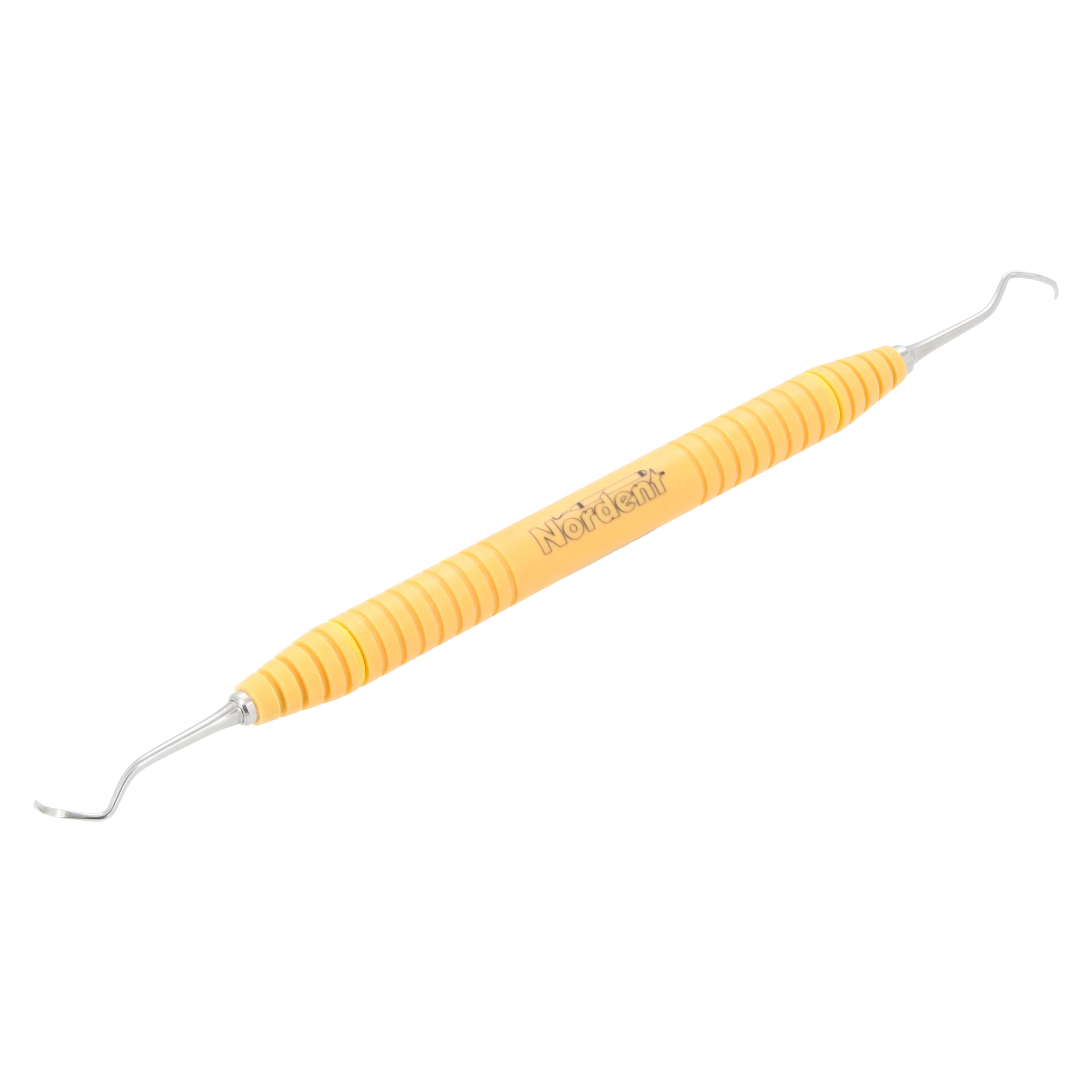Nordent OnPoint Resin Scaler 204S, Sickle Scaler, Double End, #6 Handle, Adult, Orange thumbnail 2
