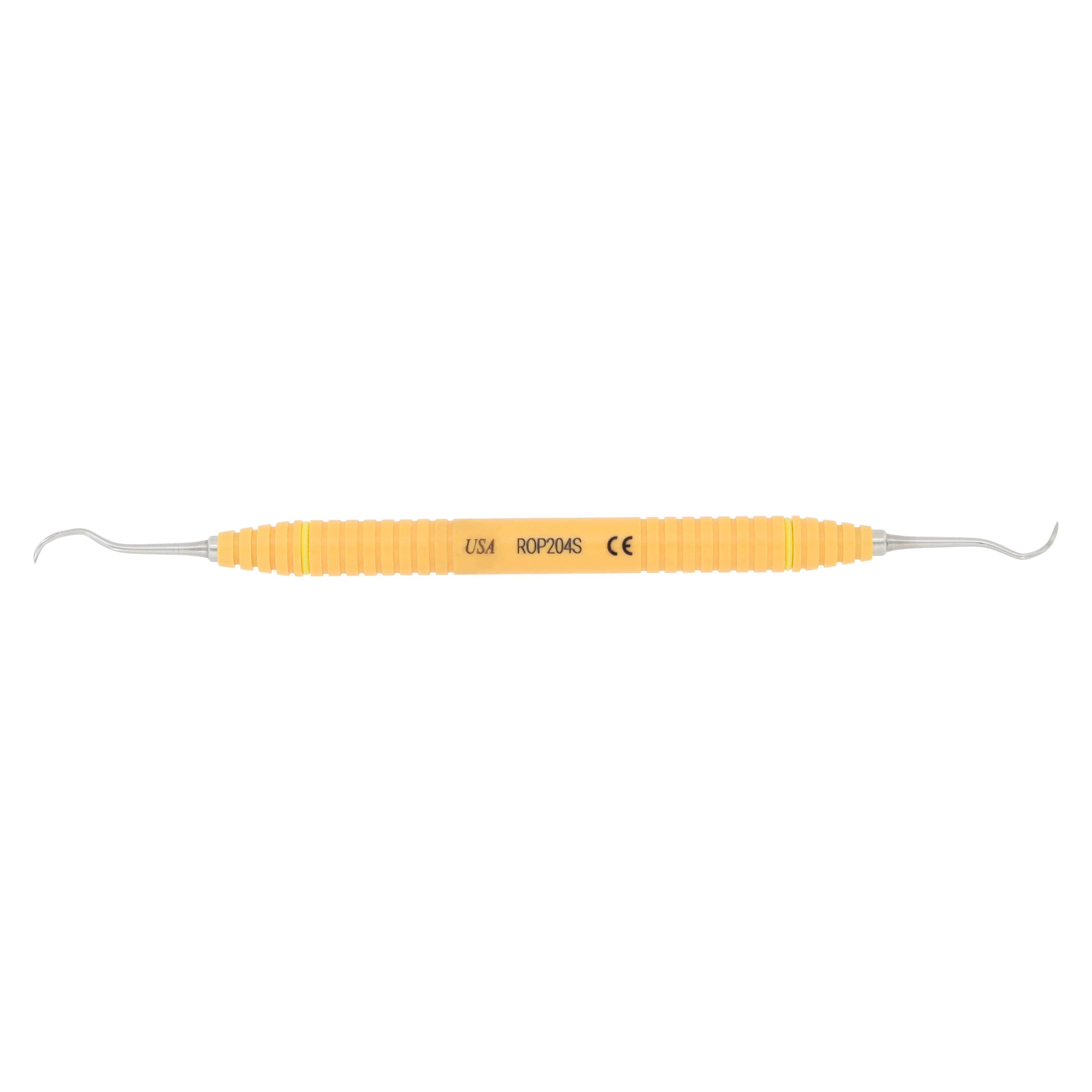 Nordent OnPoint Resin Scaler 204S, Sickle Scaler, Double End, #6 Handle, Adult, Orange thumbnail 5