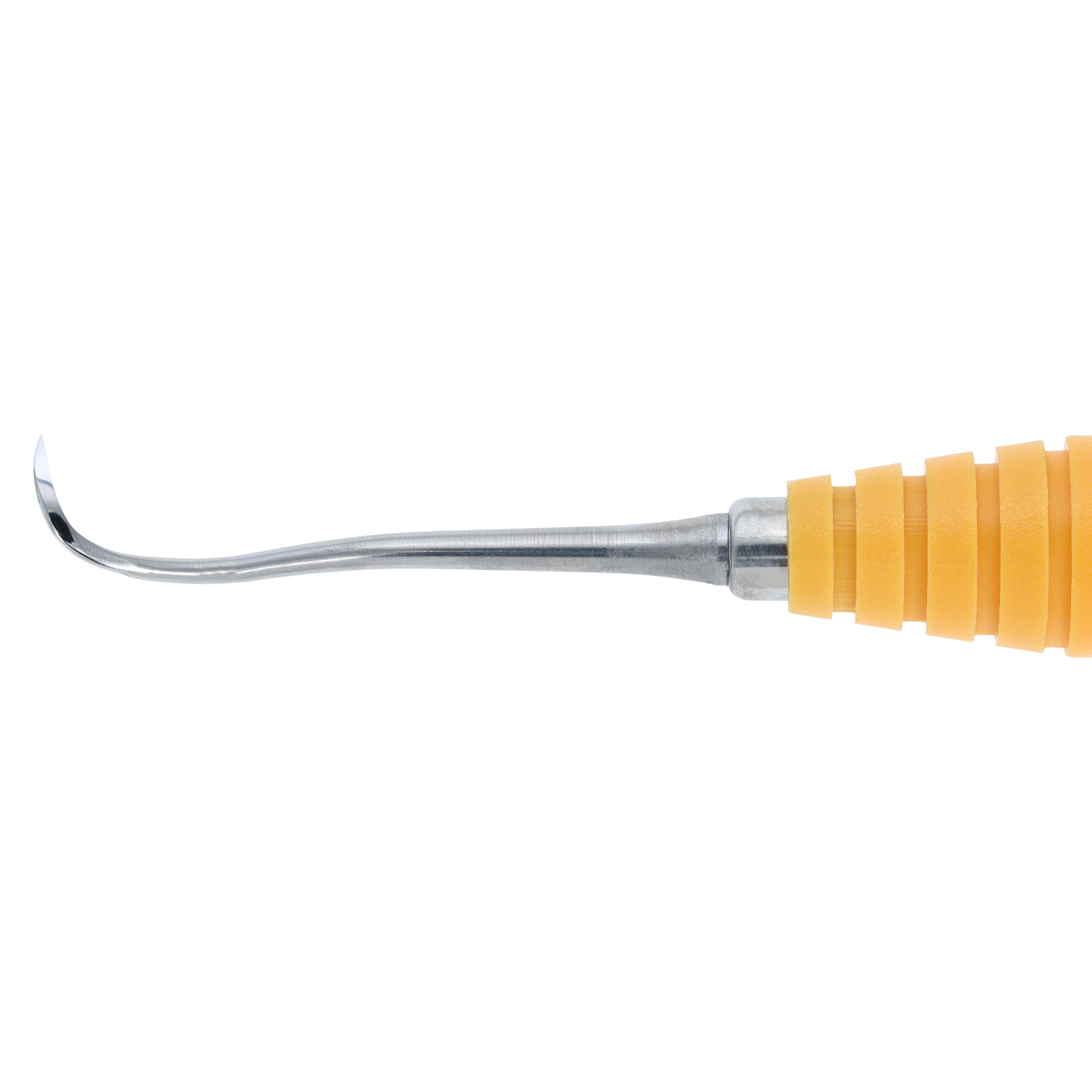 OnPoint Resin Scaler 204SD, Sickle Scaler, Double End, #6 Handle, Adult, Orange thumbnail 3