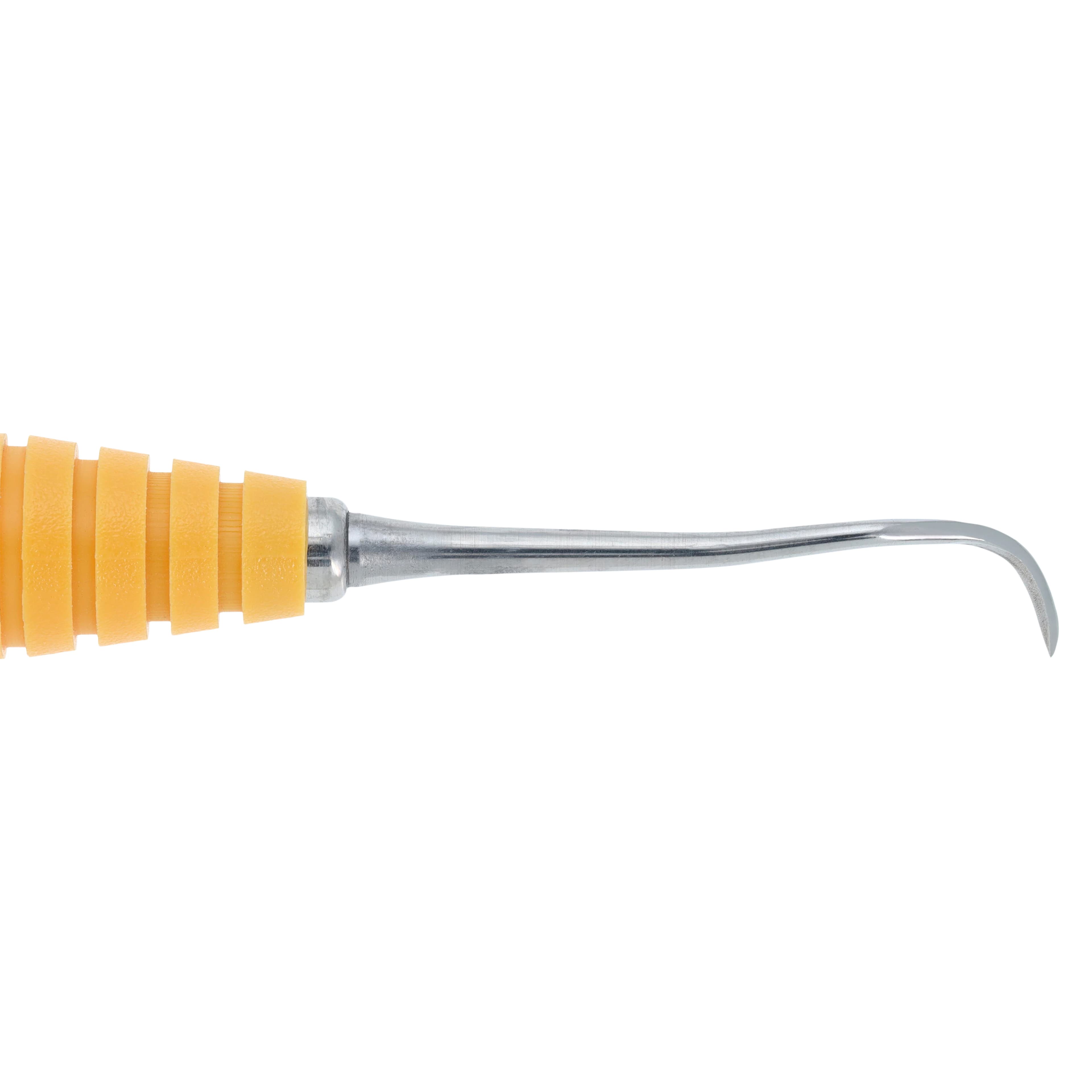 OnPoint Resin Scaler 204SD, Sickle Scaler, Double End, #6 Handle, Adult, Orange thumbnail 4