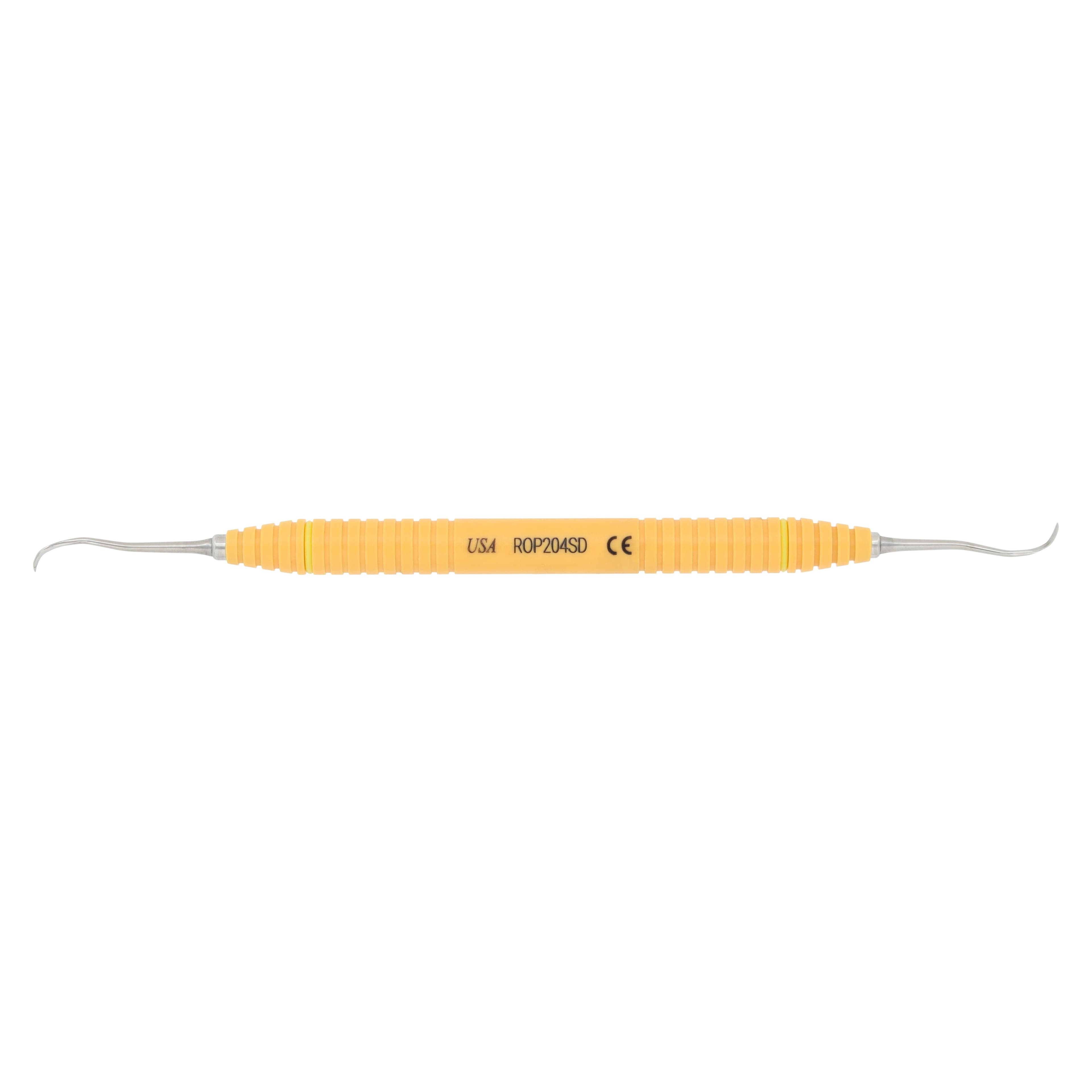 OnPoint Resin Scaler 204SD, Sickle Scaler, Double End, #6 Handle, Adult, Orange thumbnail 5