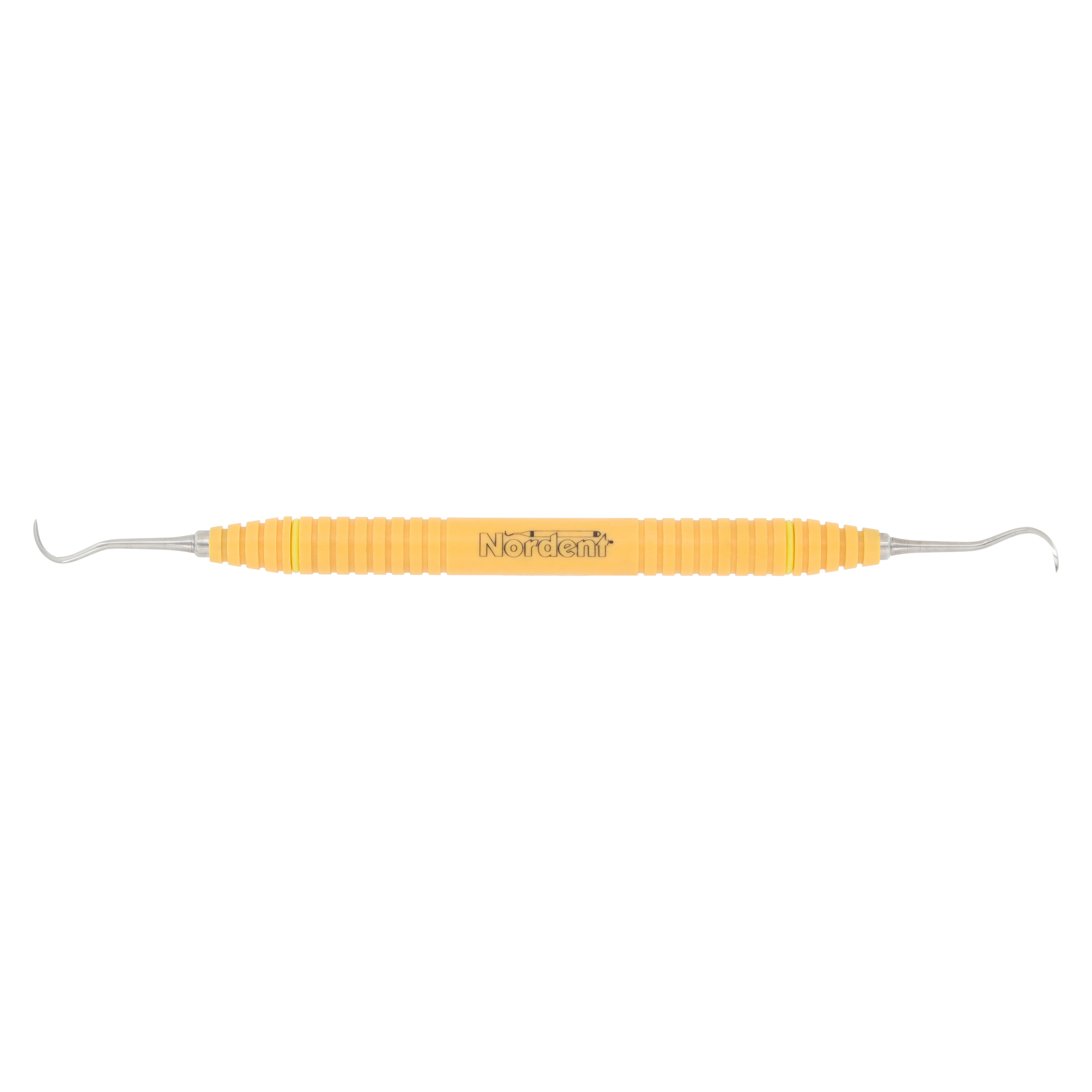 OnPoint Resin Scaler UniOff #4, Offset Sickle, Double End, #6 Handle, Adult, Orange - OnPoint Resin Scaler UniOff #4 - Image 1
