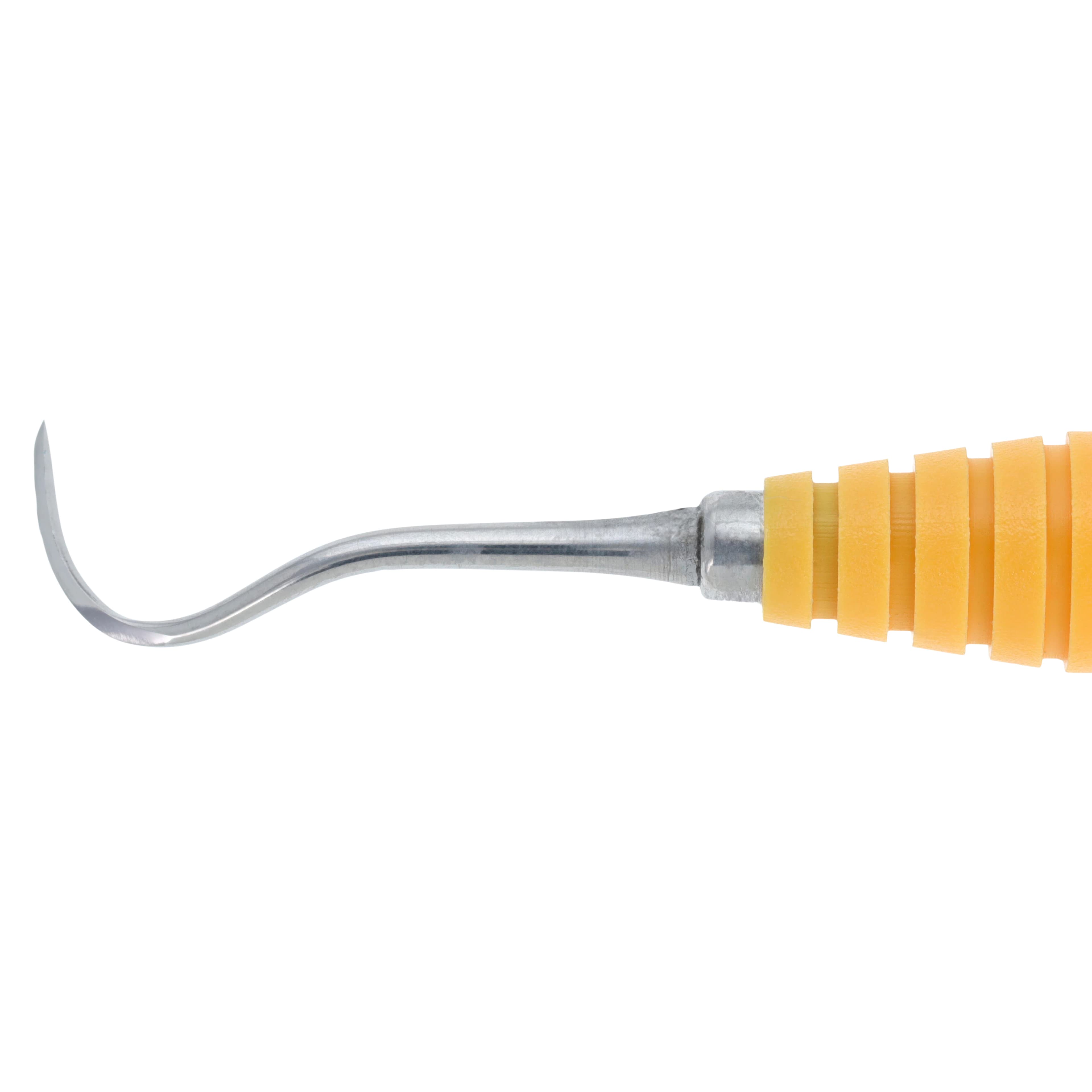 OnPoint Resin Scaler UniOff #4, Offset Sickle, Double End, #6 Handle, Adult, Orange thumbnail 3