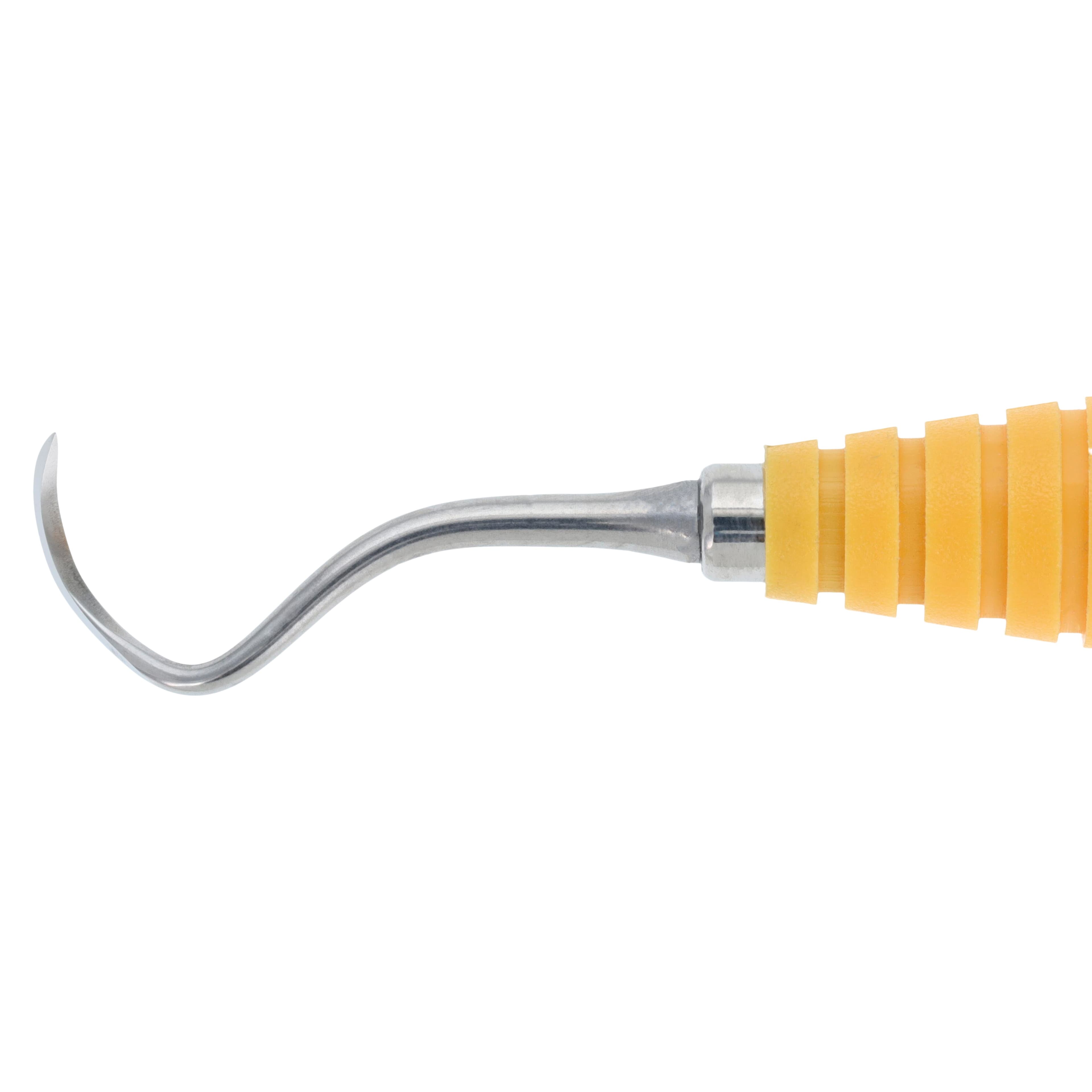 OnPoint Resin Scaler N129, Sickle Scaler, Double End, #6 Handle, Universal, Orange, Each thumbnail 3