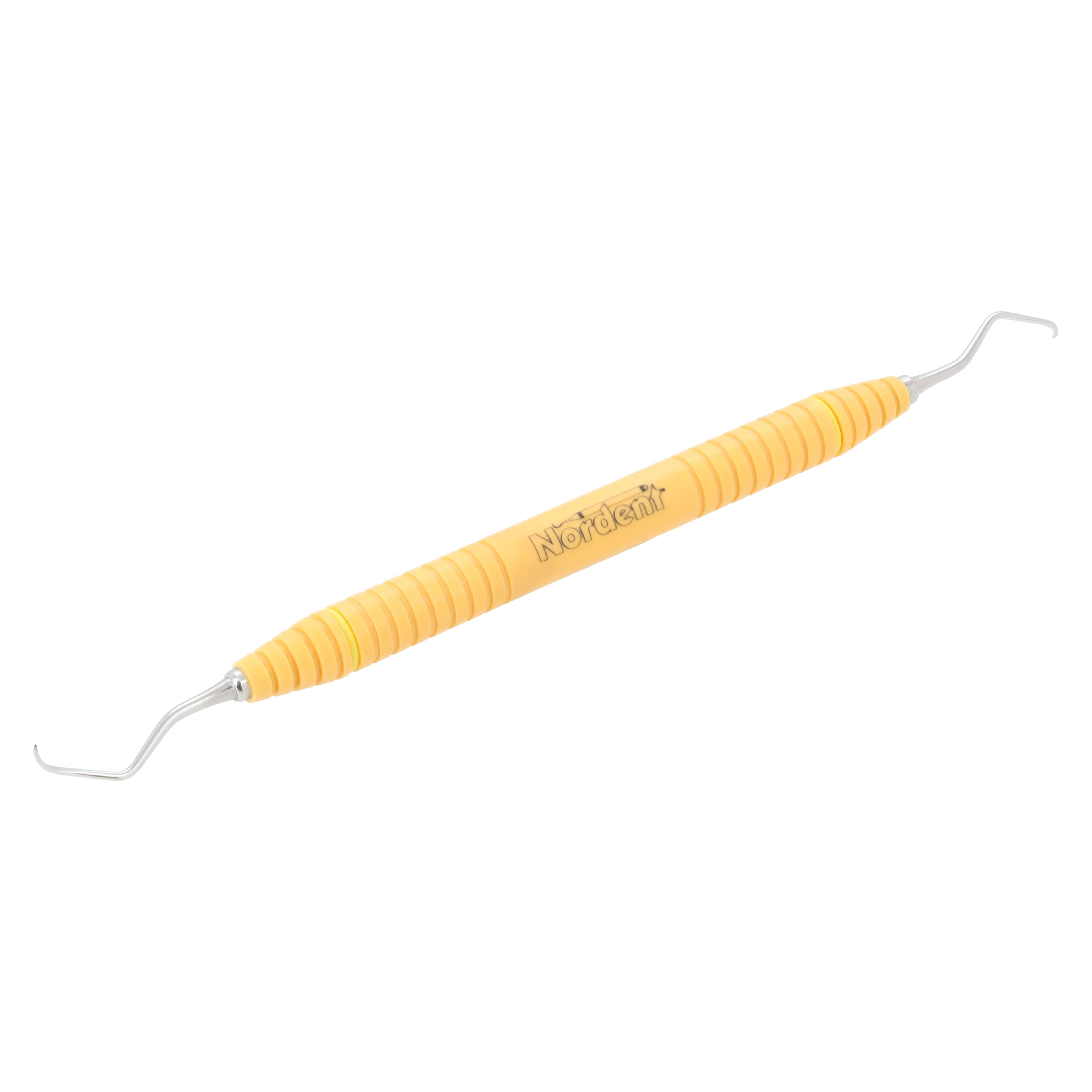 Nordent OnPoint Resin Scaler N130, Sickle Scaler, Double End, M4/5, #6 Handle, Adult, Posterior, Orange, Each thumbnail 2