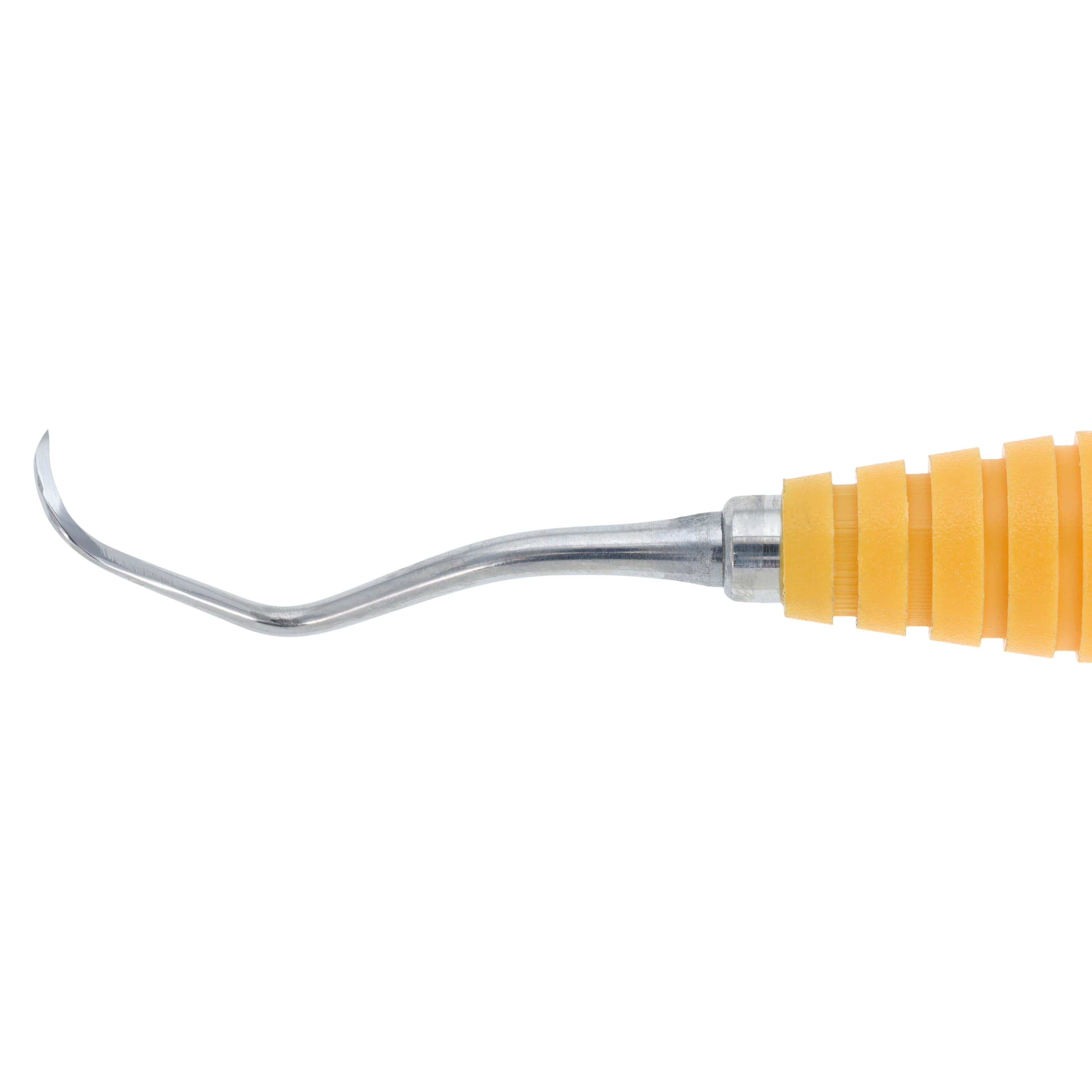 Nordent OnPoint Resin Scaler N130, Sickle Scaler, Double End, M4/5, #6 Handle, Adult, Posterior, Orange, Each thumbnail 3