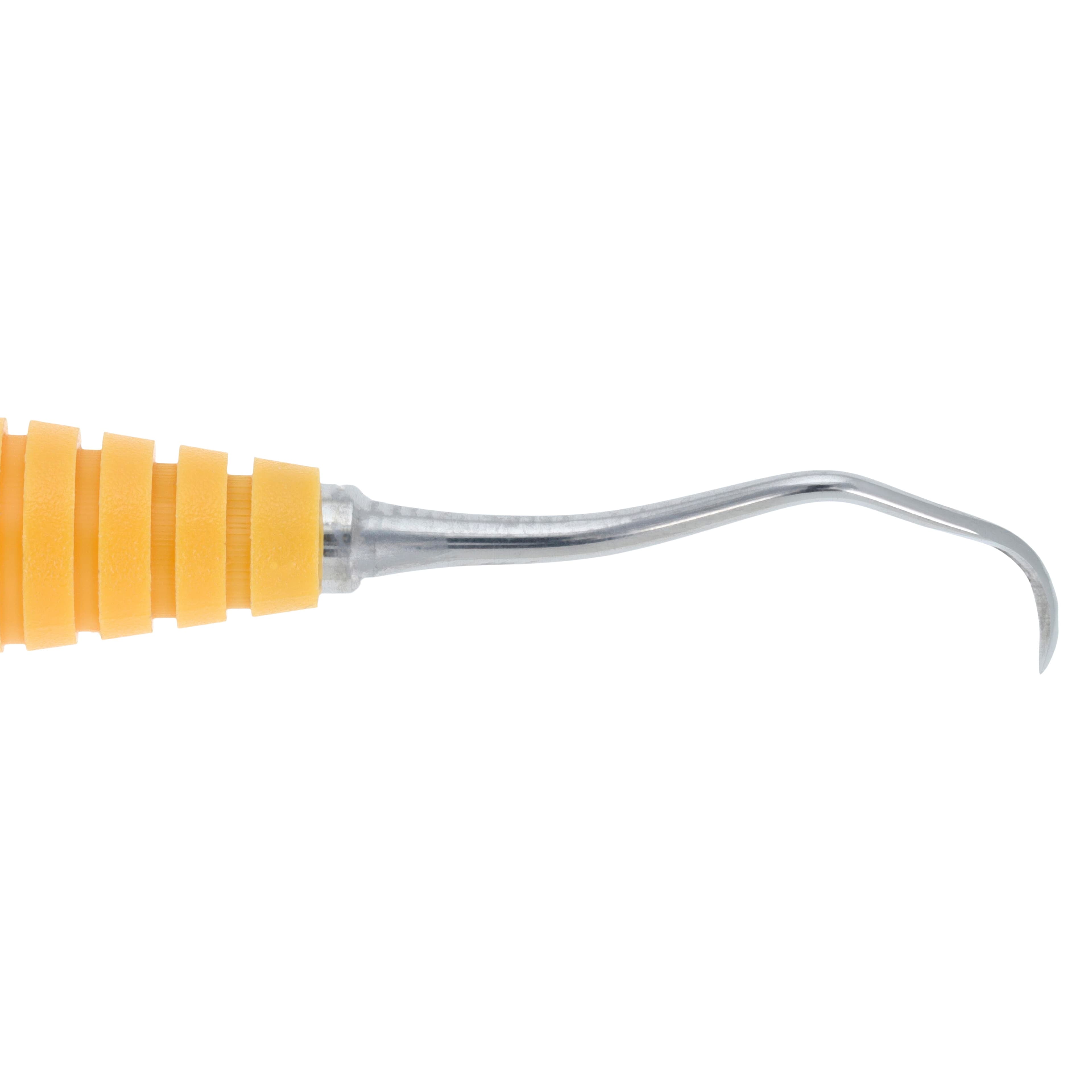 Nordent OnPoint Resin Scaler N130, Sickle Scaler, Double End, M4/5, #6 Handle, Adult, Posterior, Orange, Each thumbnail 4