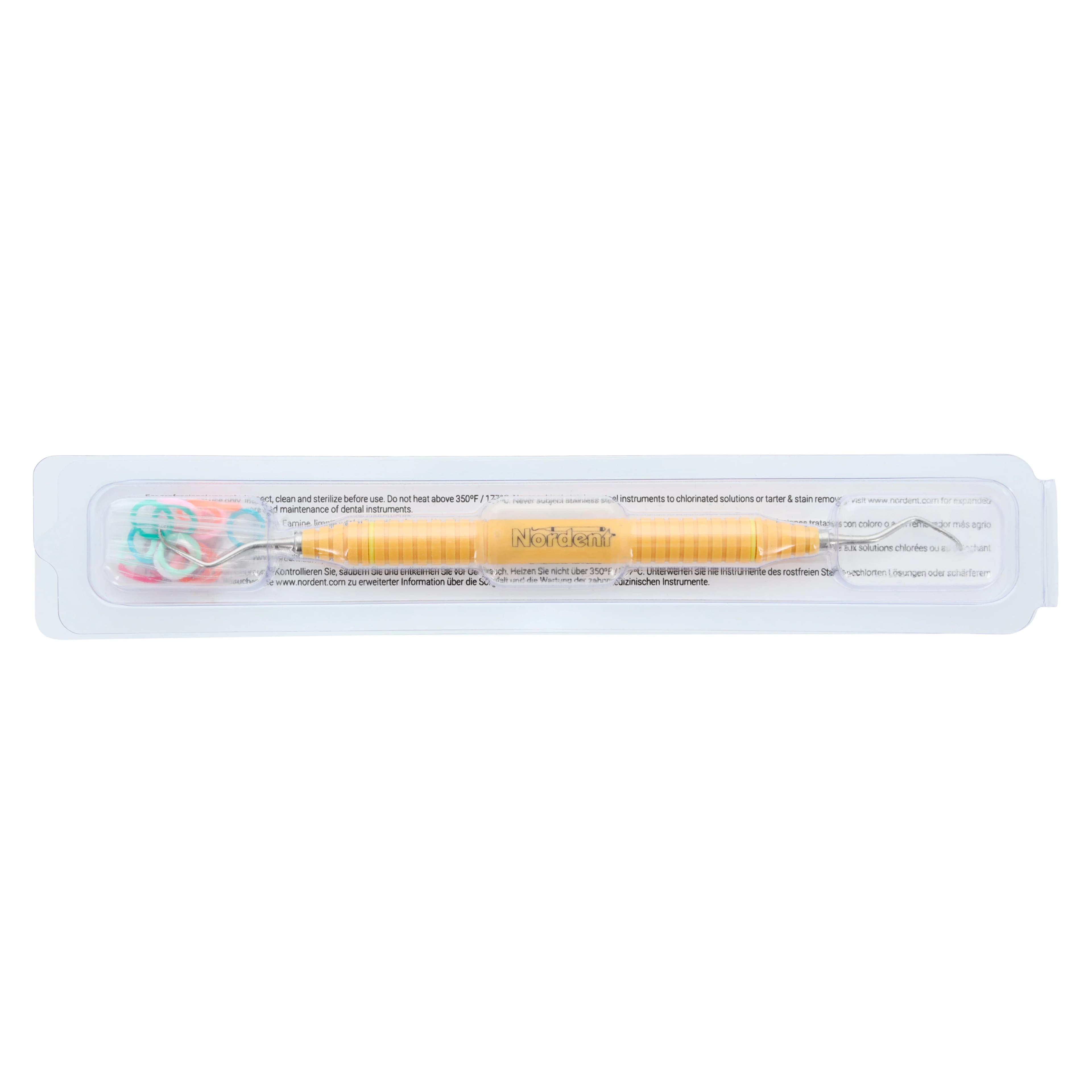 Nordent OnPoint Resin Scaler N130, Sickle Scaler, Double End, M4/5, #6 Handle, Adult, Posterior, Orange, Each thumbnail 8