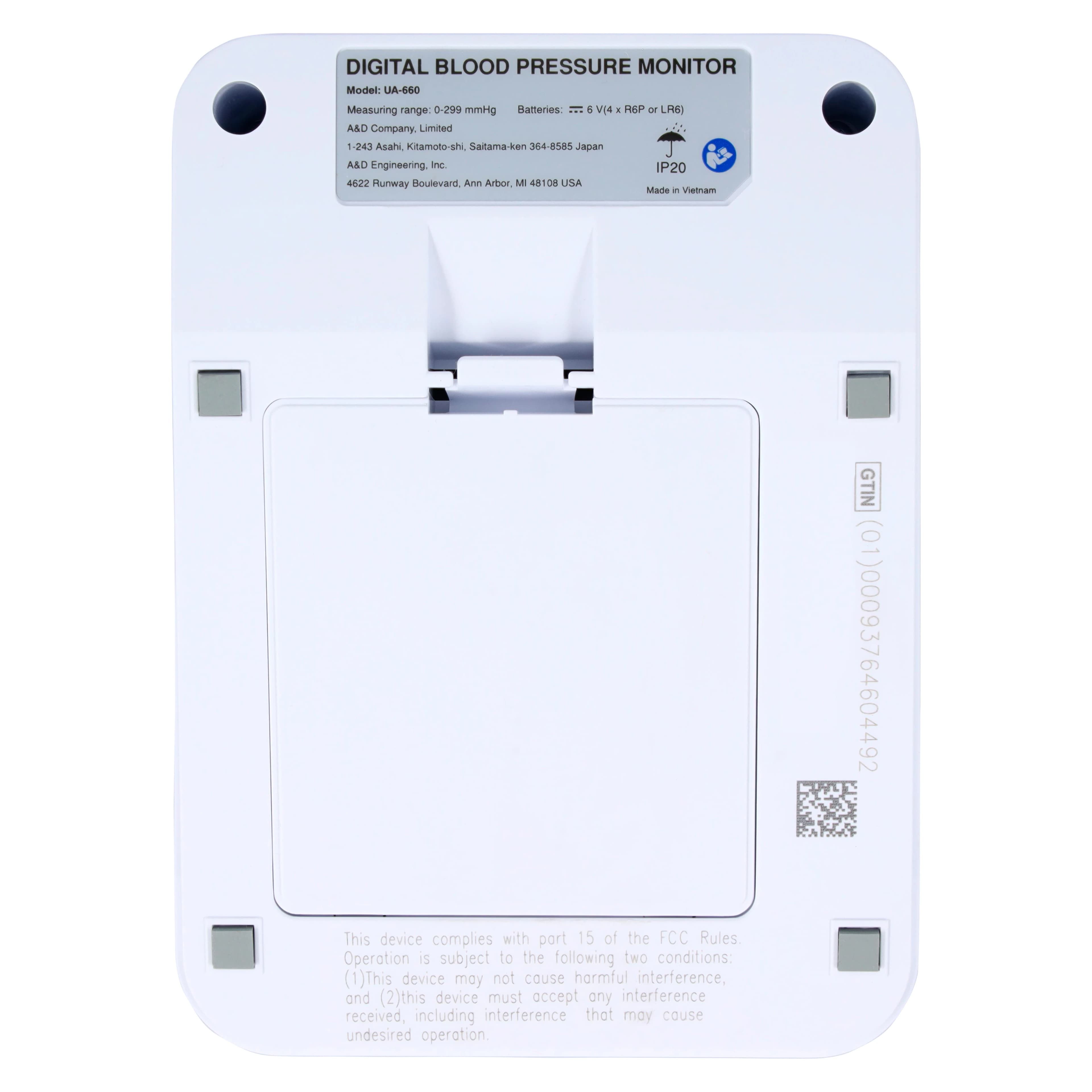 A&D Medical Digital Blood Pressure Monitor, Upper Arm, Cuff 22-42cm, UA-651BLE thumbnail 5