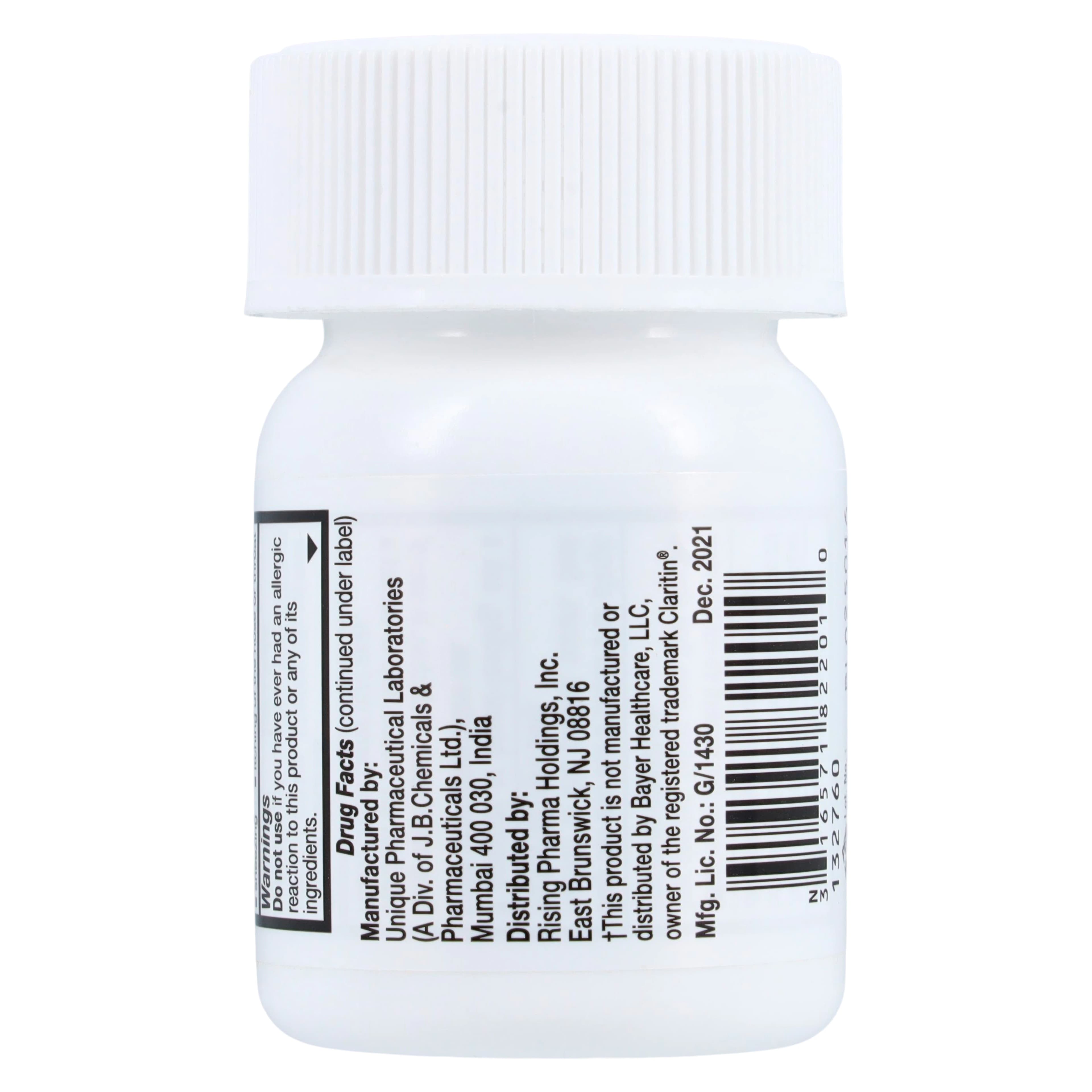 Loratadine Tablets, 10mg, 100/Bottle, Rising Pharmaceuticals thumbnail 3
