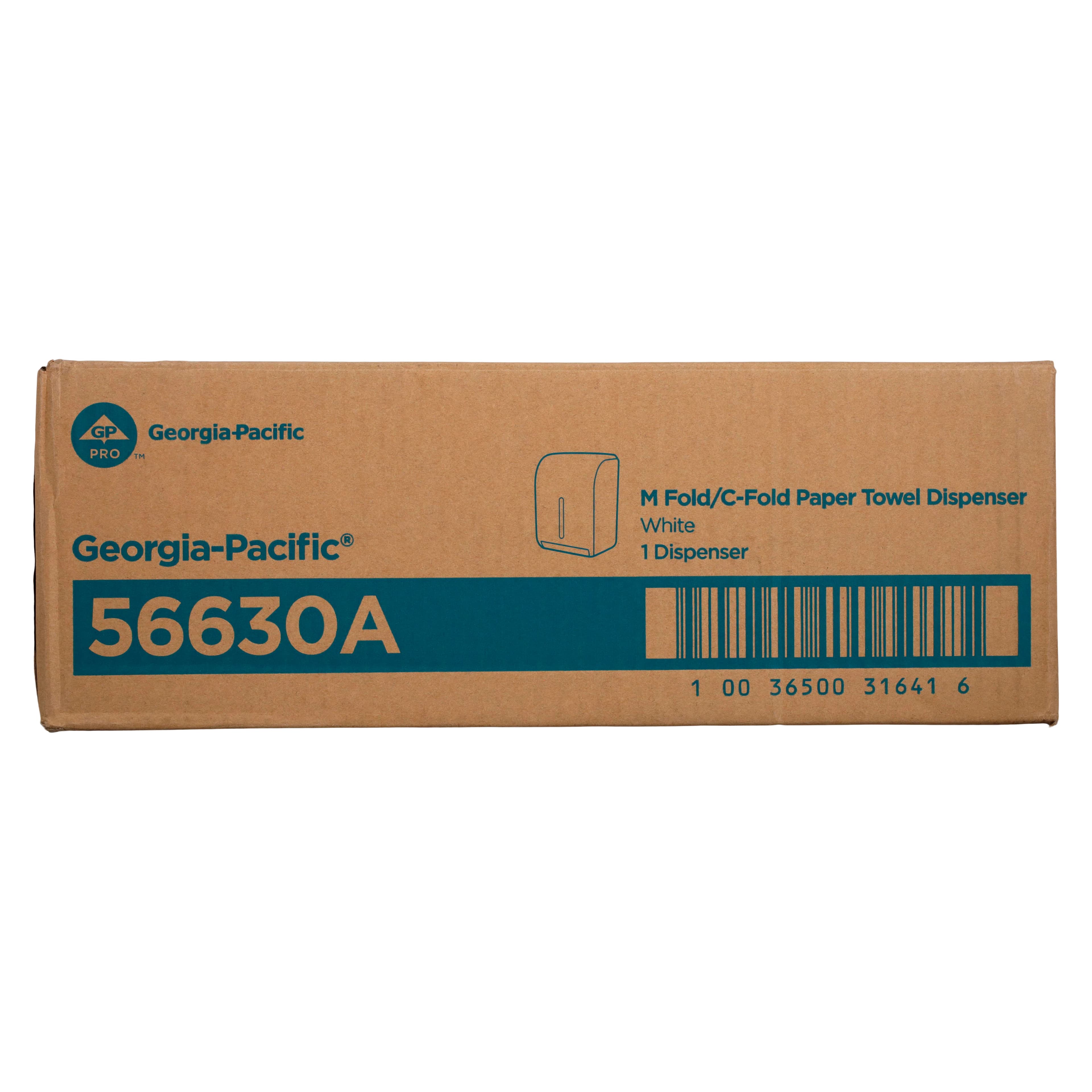 Georgia Pacific Dispenser Towel C-fold/Multi, White Plastic, Wall Mount, Key-Lock Design, 11.1 x 5.5 x 14.4 in thumbnail 6